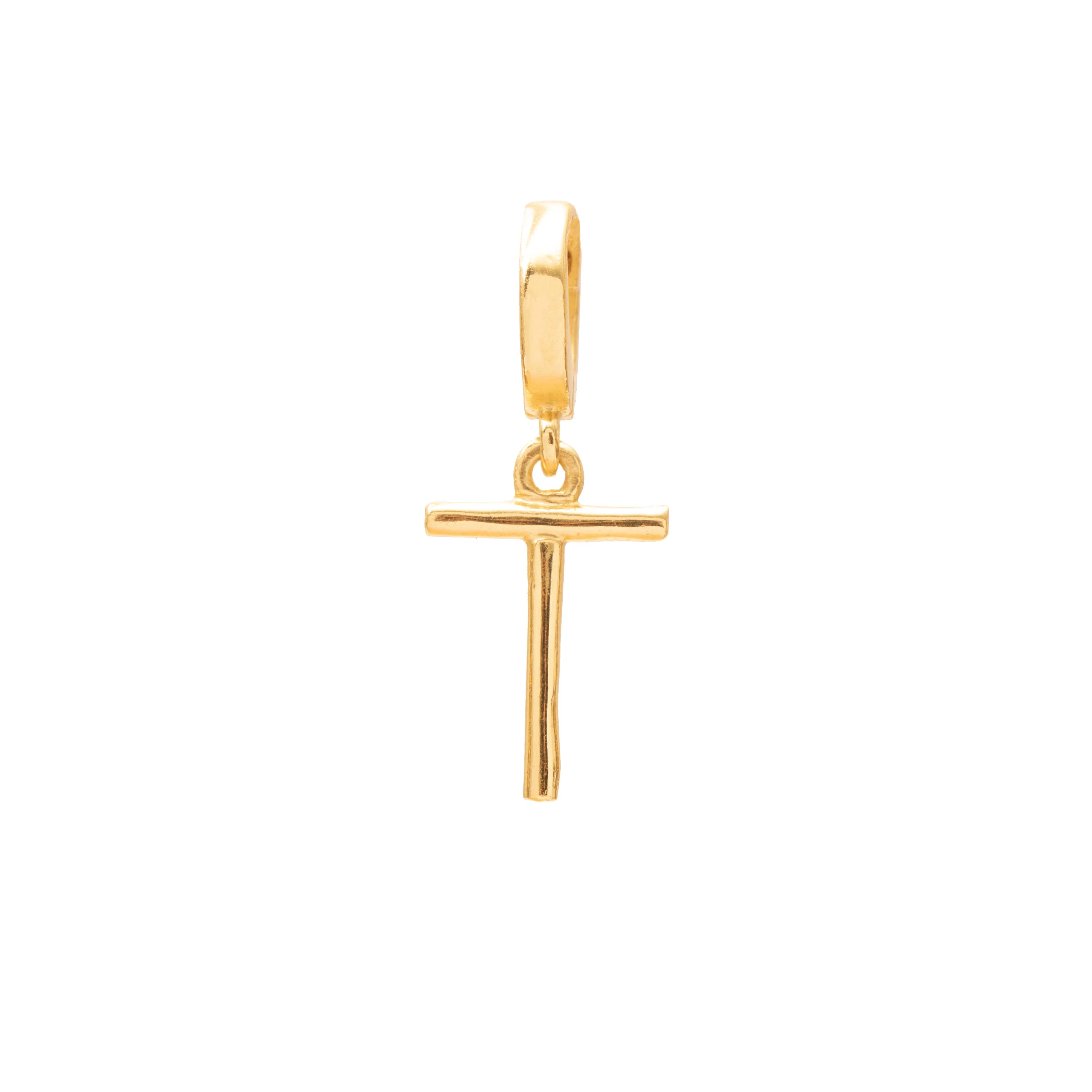 Initial medium charm gold hinge pendant - Image 19
