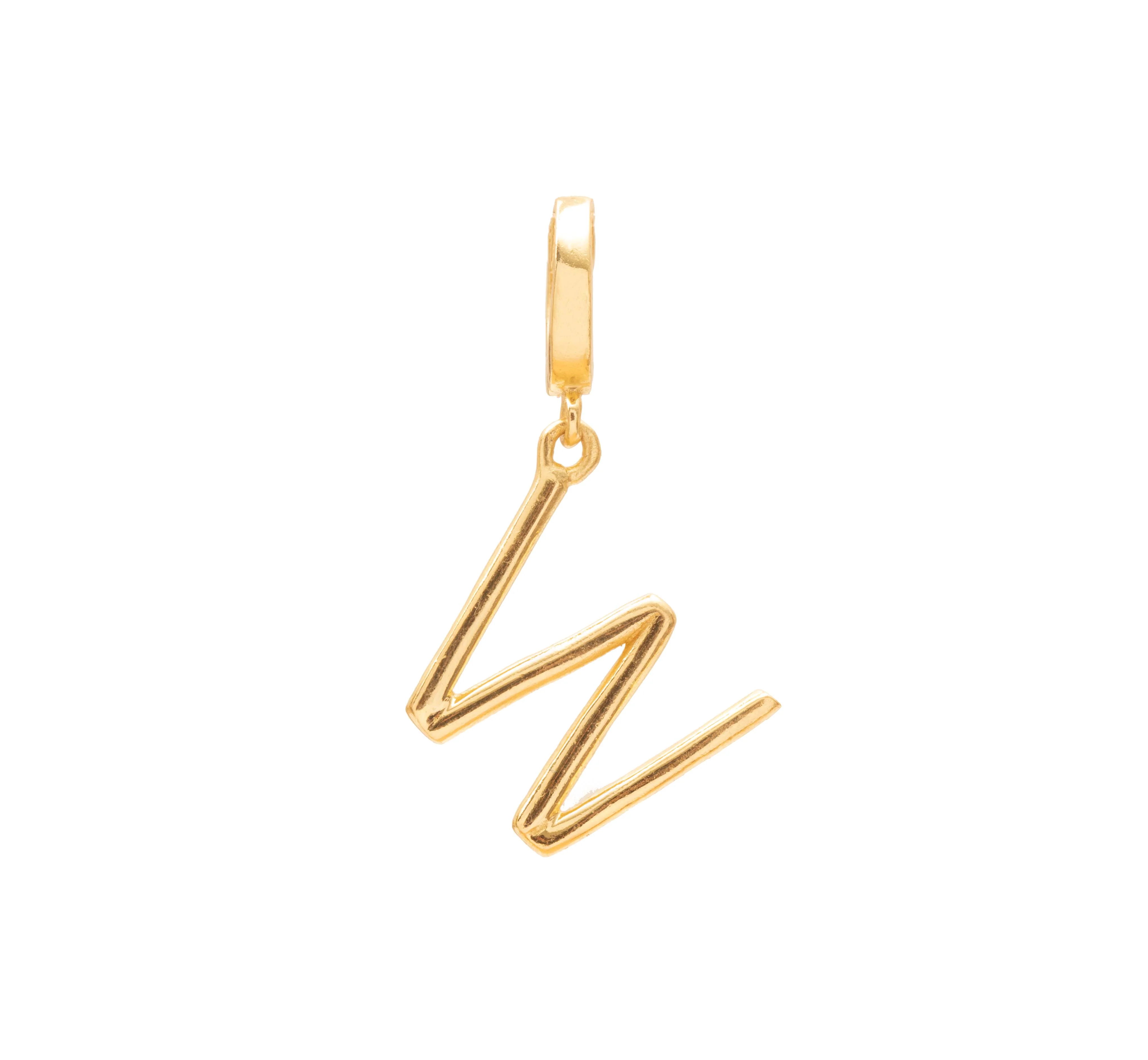 Initial medium charm gold hinge pendant - Image 21