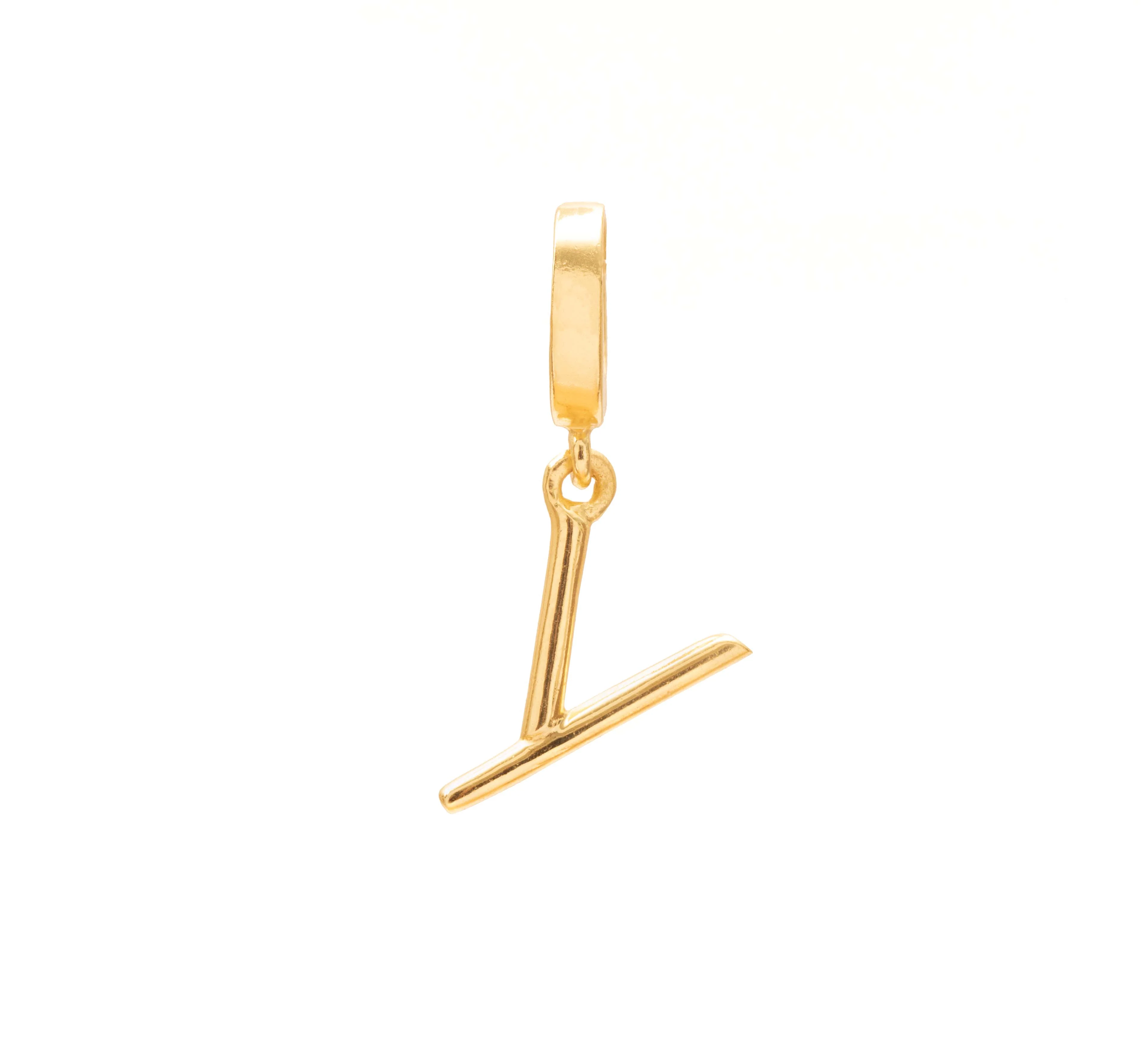 Initial medium charm gold hinge pendant - Image 23