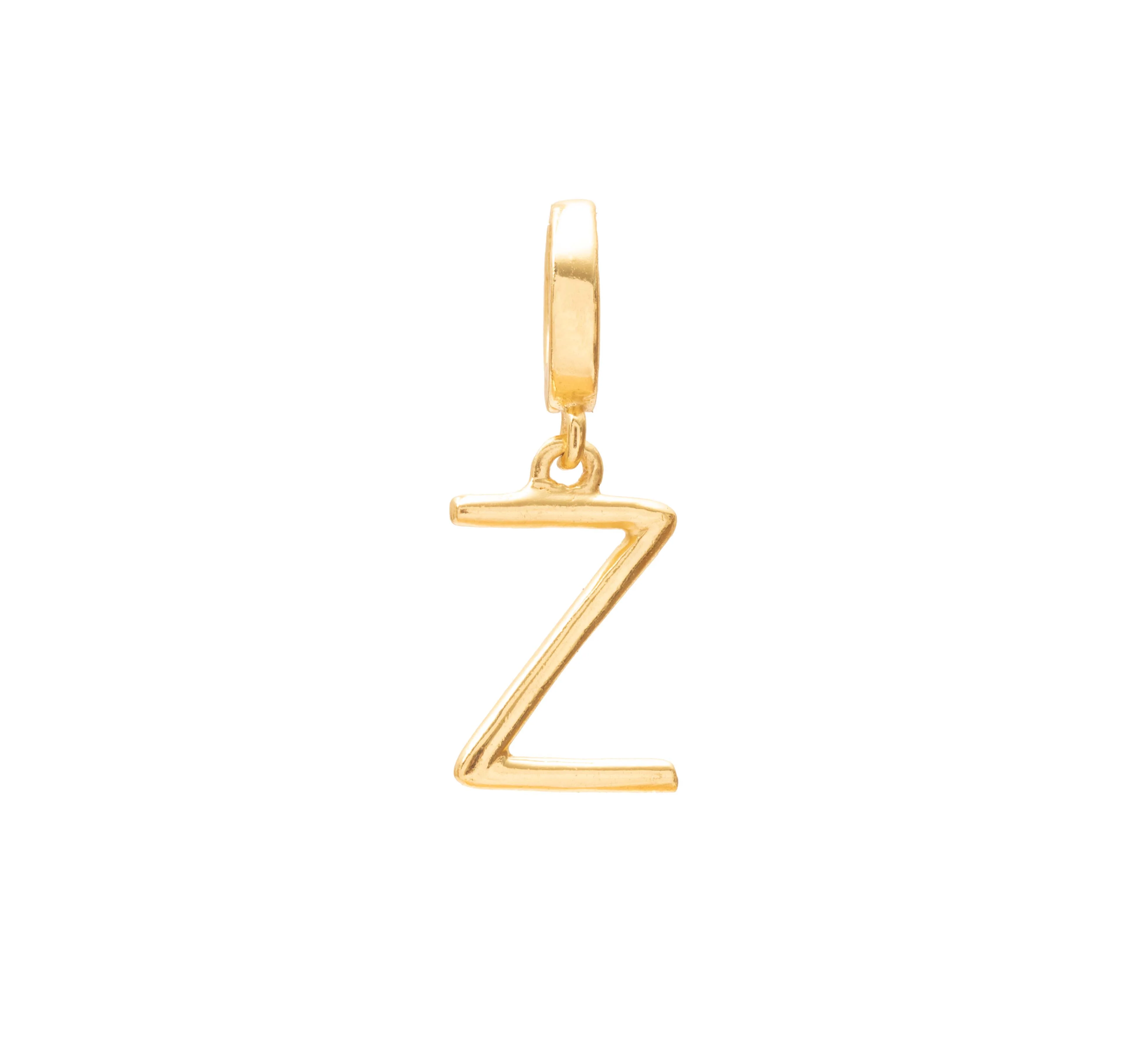 Initial medium charm gold hinge pendant - Image 24