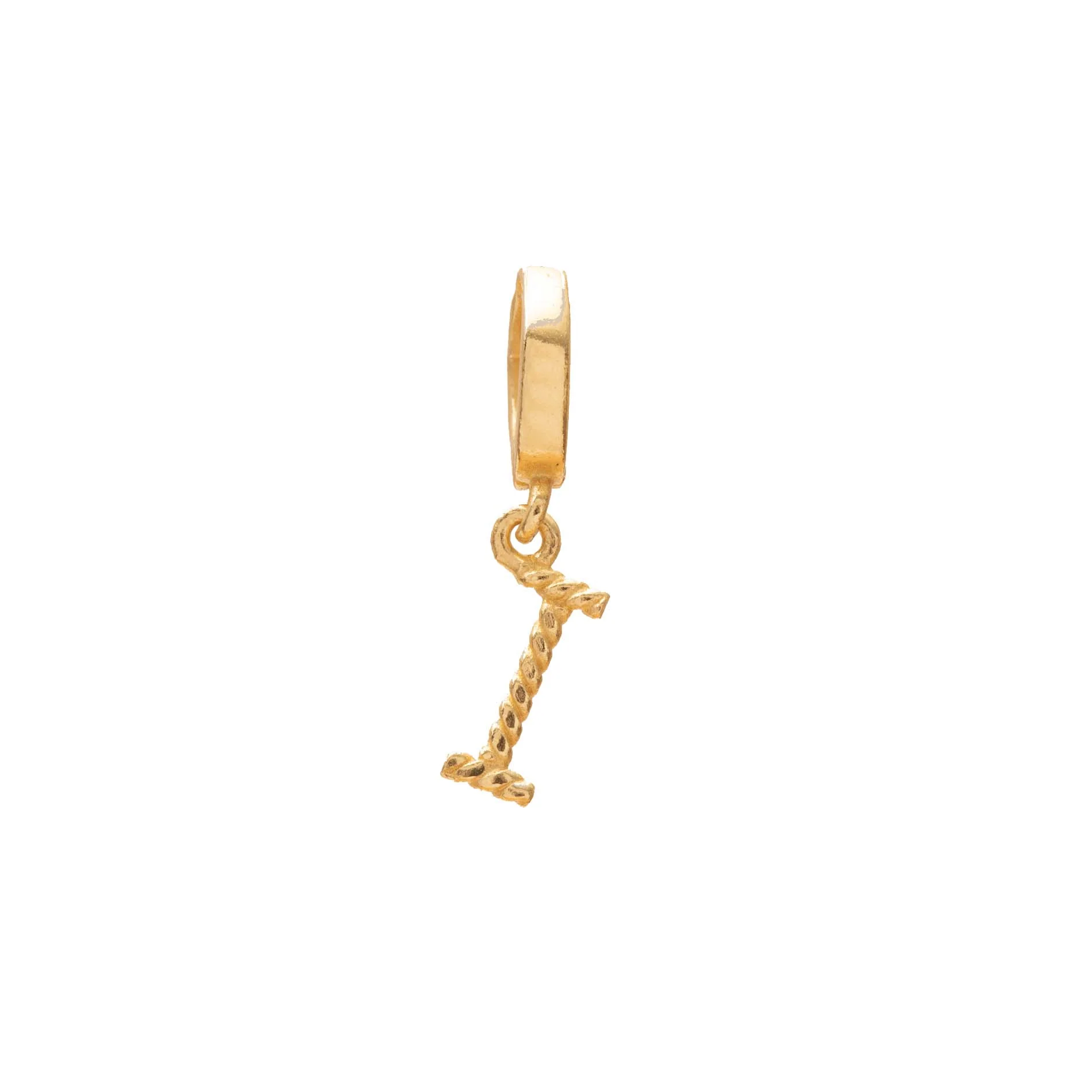 Initial small charm gold hinge pendant - Image 10