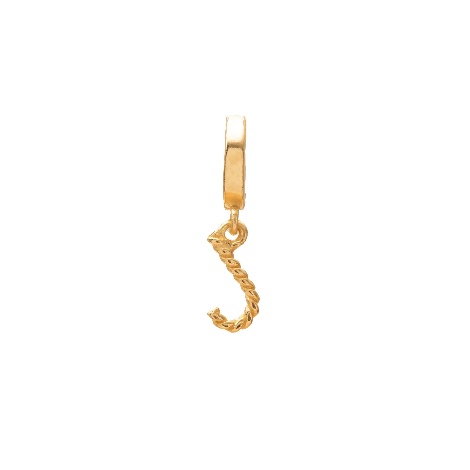 Initial small charm gold hinge pendant - Image 11
