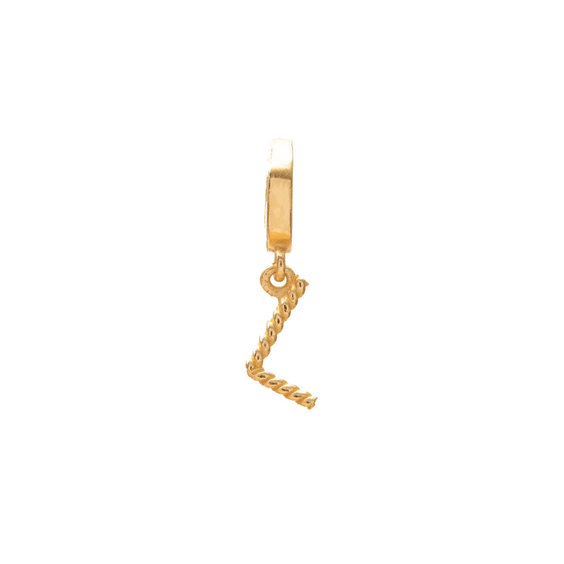 Initial small charm gold hinge pendant - Image 13