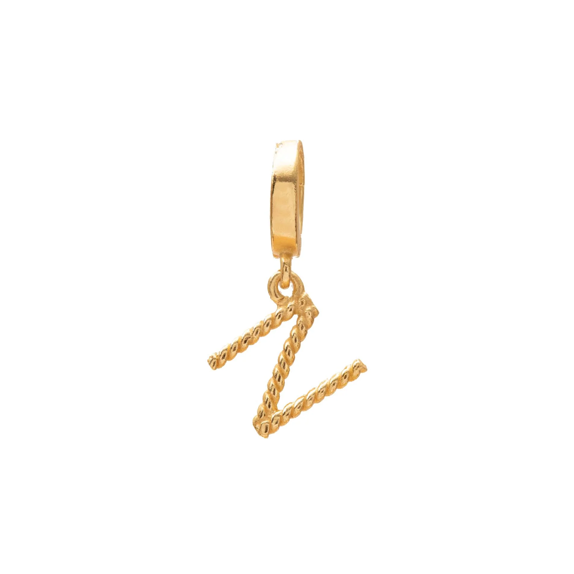 Initial small charm gold hinge pendant - Image 15