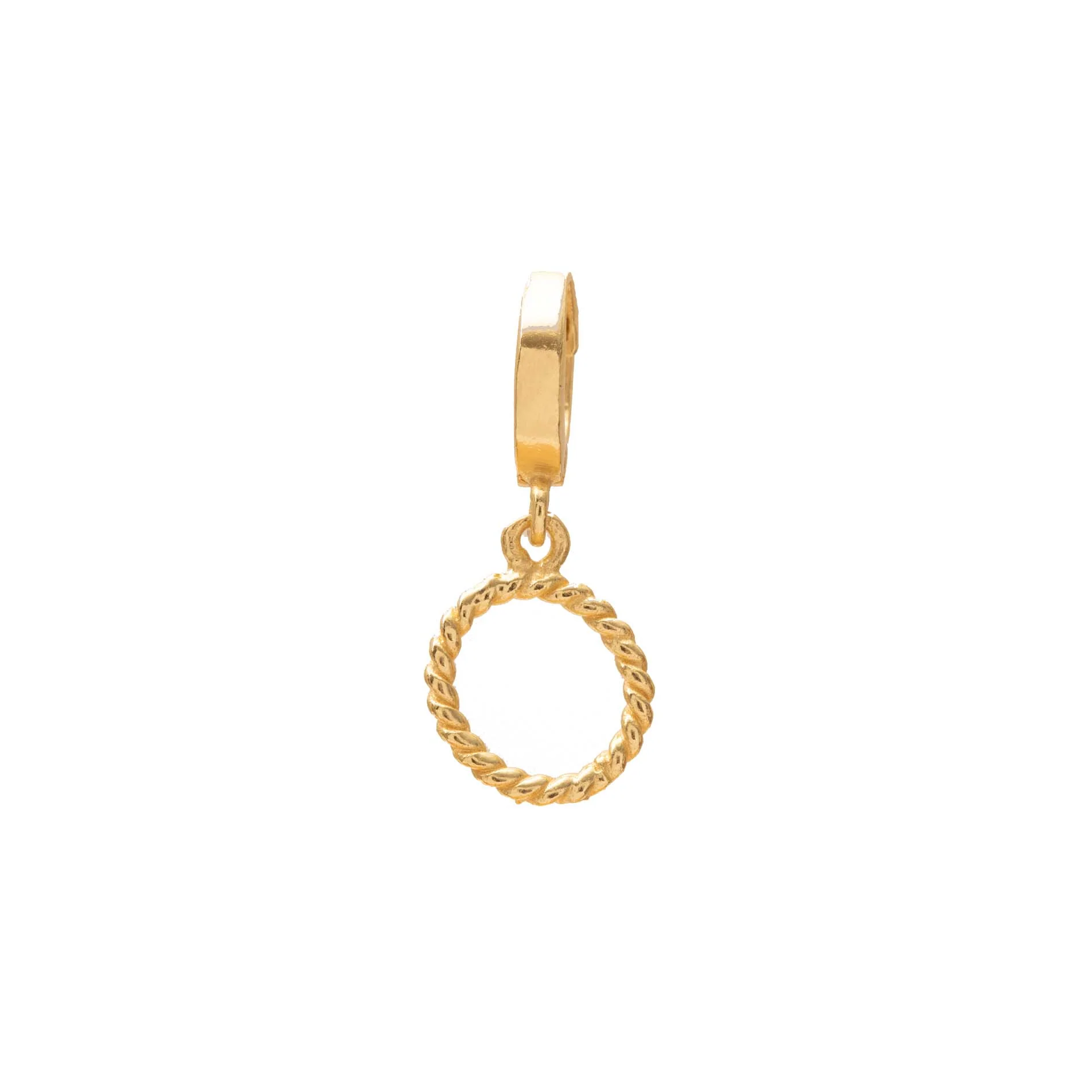 Initial small charm gold hinge pendant - Image 16