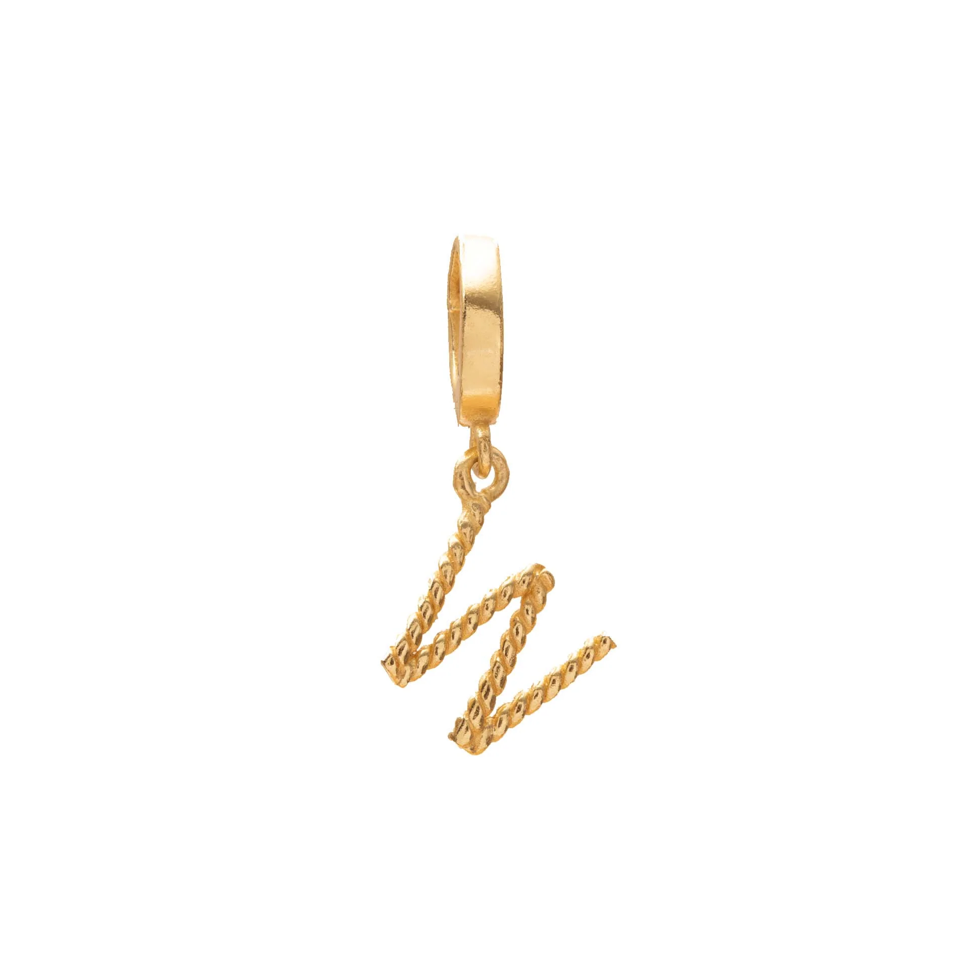 Initial small charm gold hinge pendant - Image 22