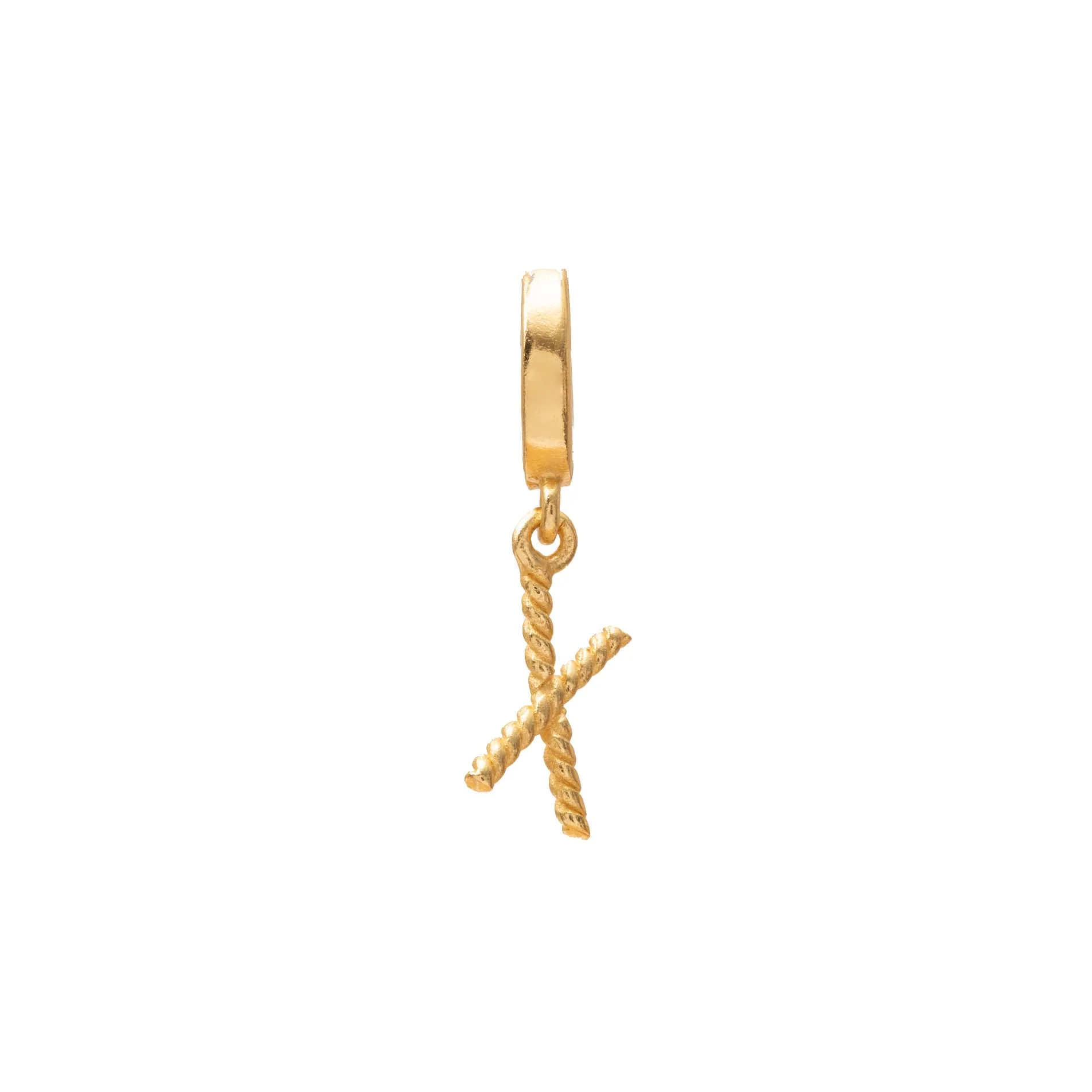 Initial small charm gold hinge pendant - Image 23