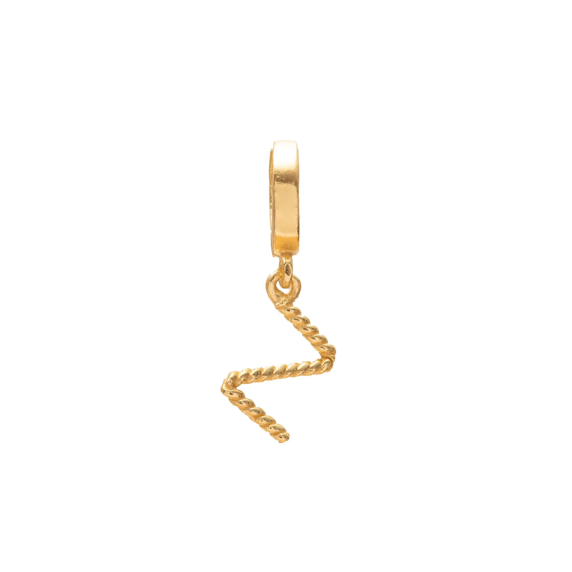 Initial small charm gold hinge pendant - Image 25