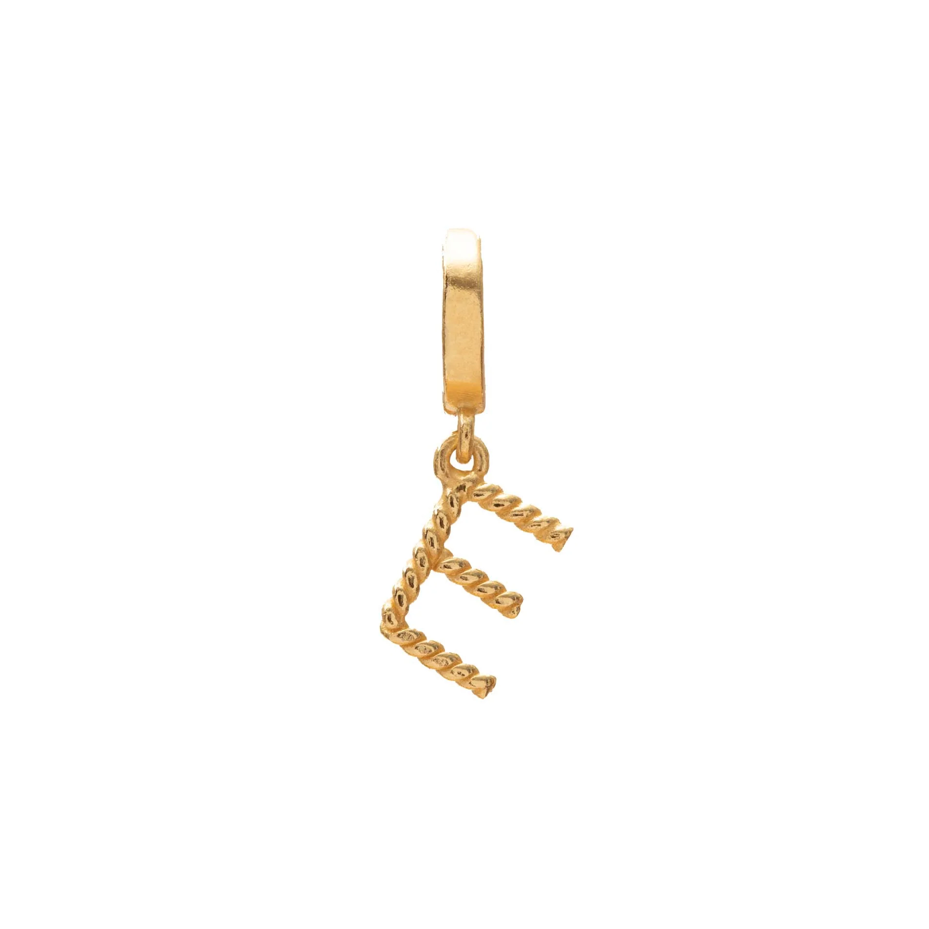 Initial small charm gold hinge pendant - Image 6