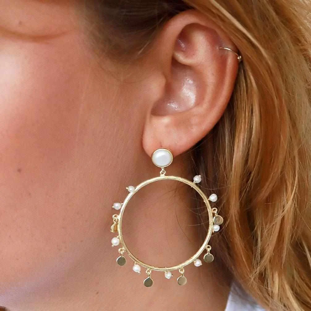 Irma semi-precious drop earrings - Image 5