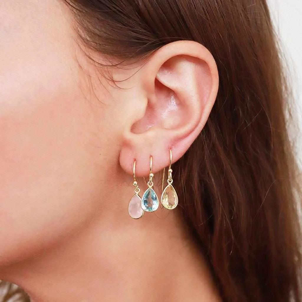 Izora 2 micron gold hook earrings - Image 11