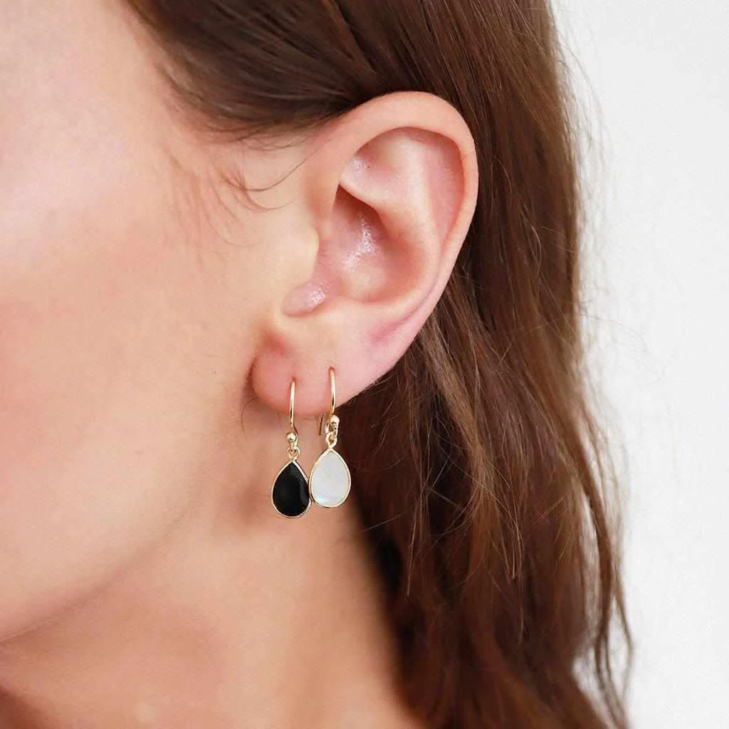 Izora 2 micron gold hook earrings - Image 12