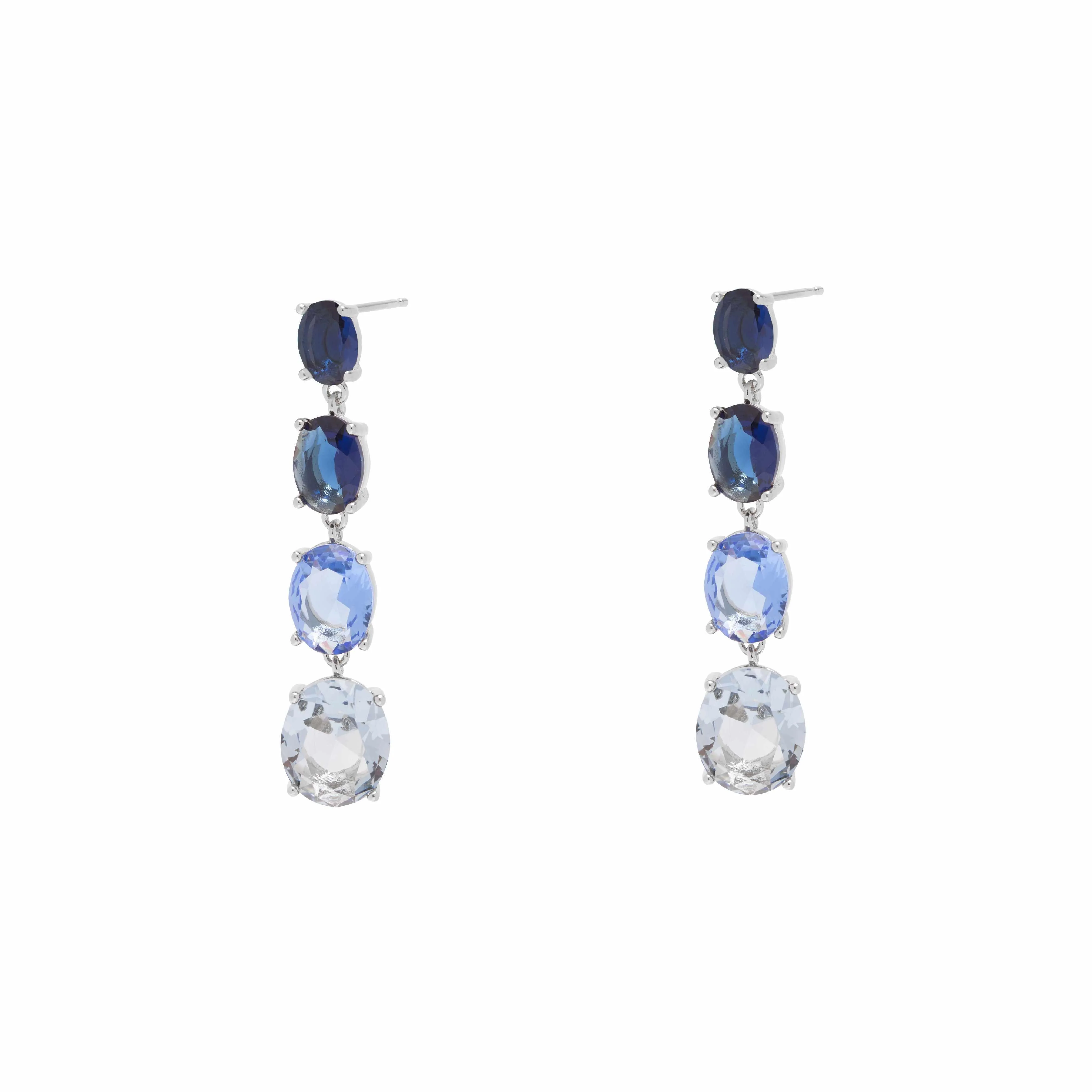 Janan oval drop crystal earrings - Image 5