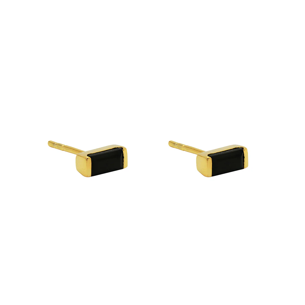 Jazmin 2 micron gold semi precious earrings - Image 3