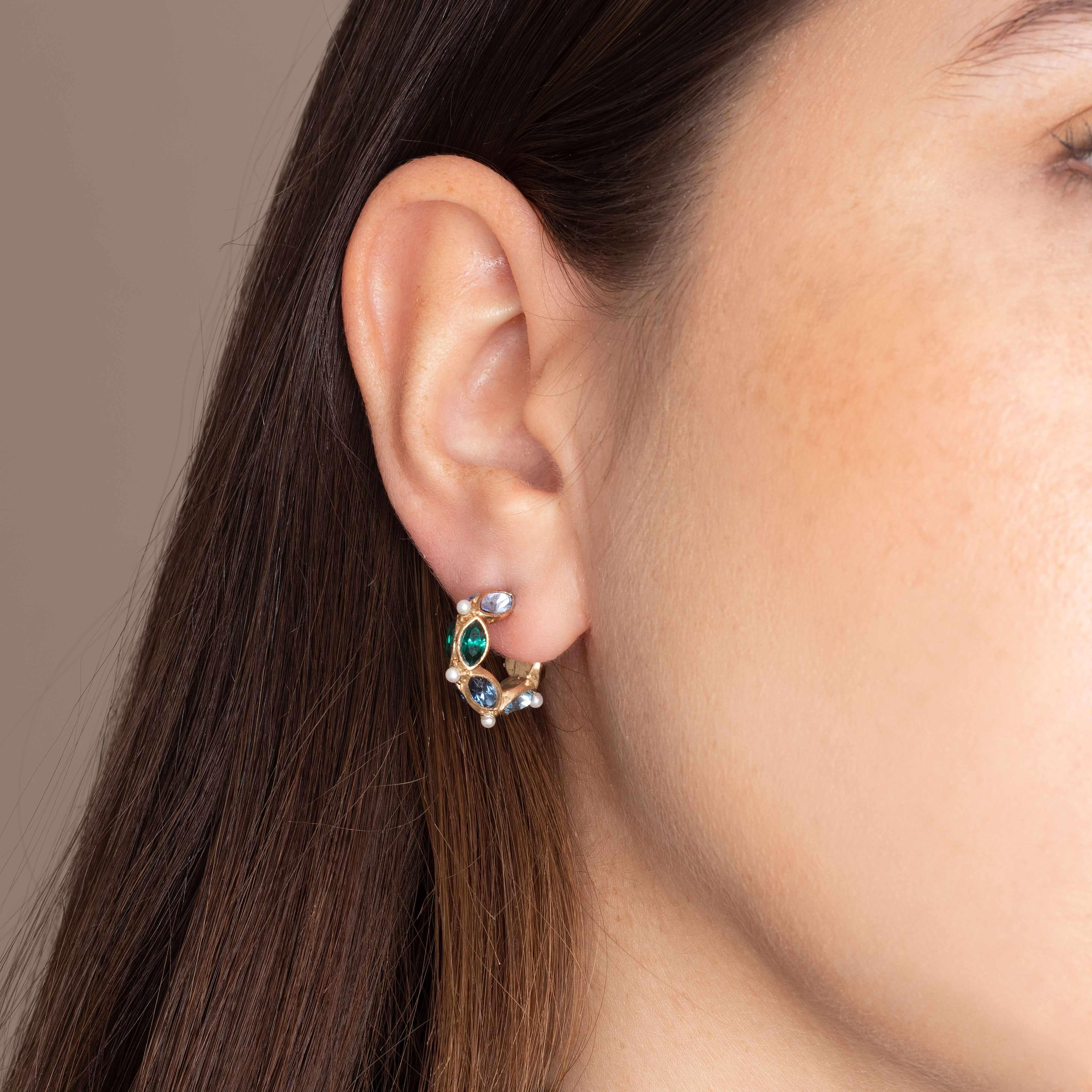 Jenna crystal hoops - Image 2