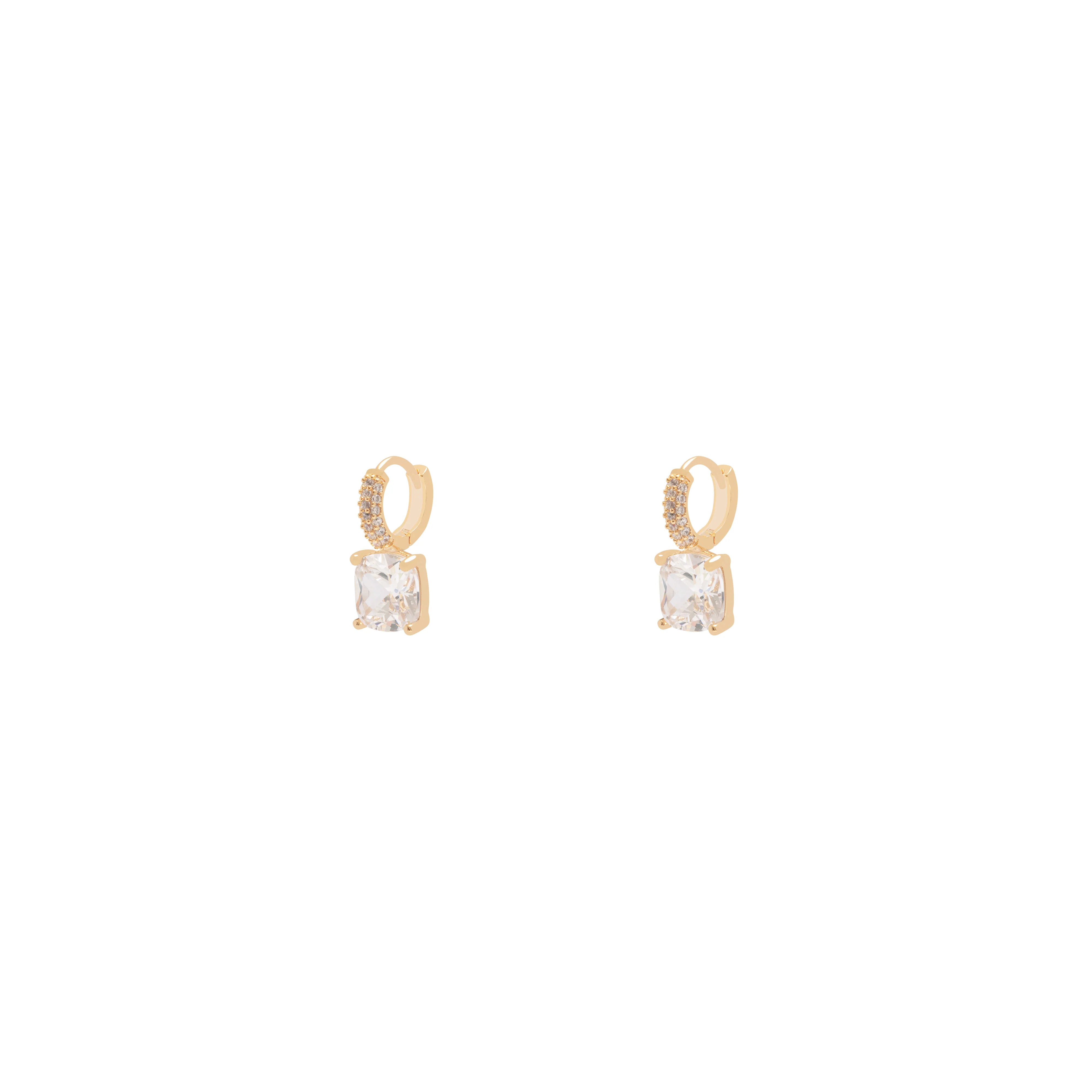 Jenny drop crystal huggies - Image 2