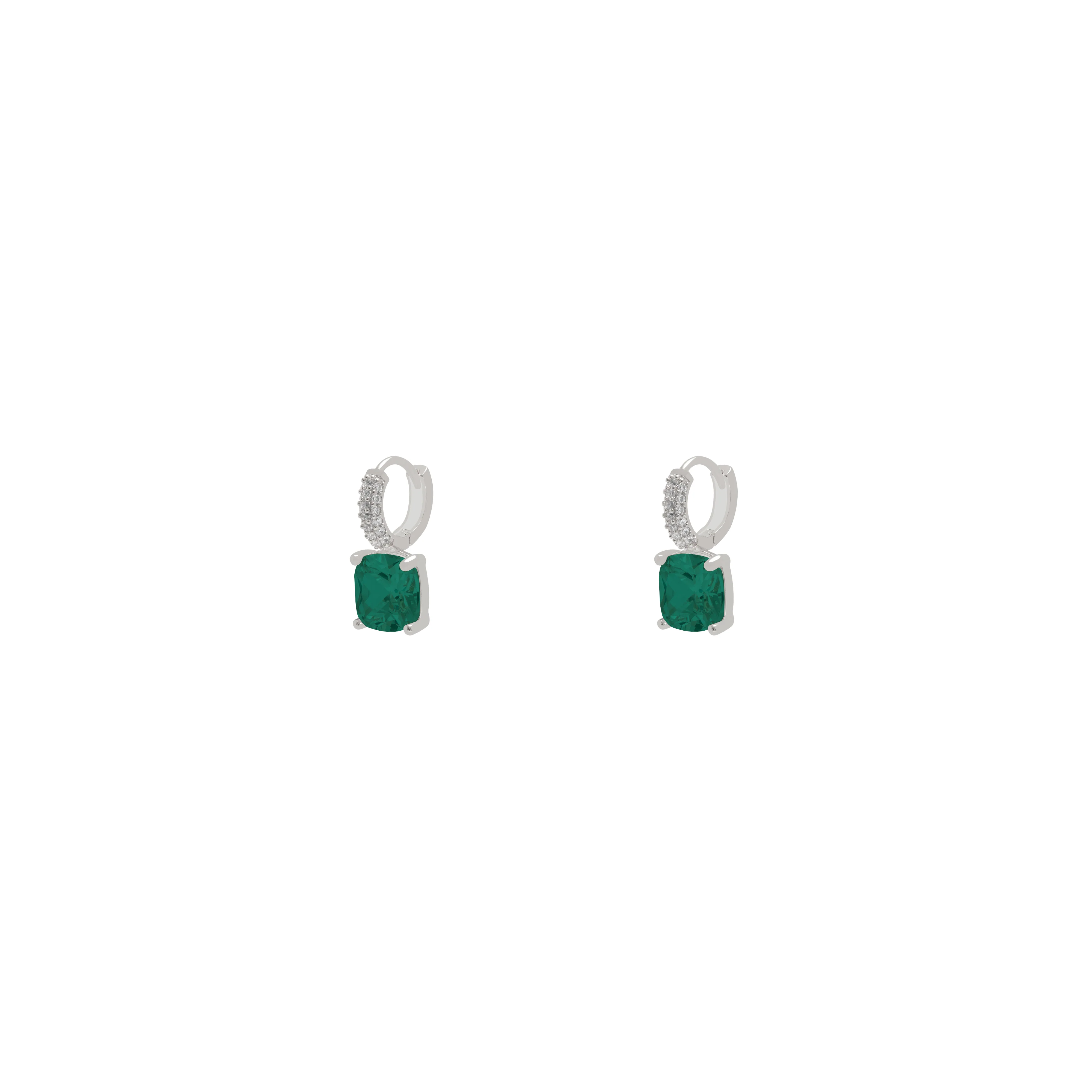 Jenny drop crystal huggies - Image 3