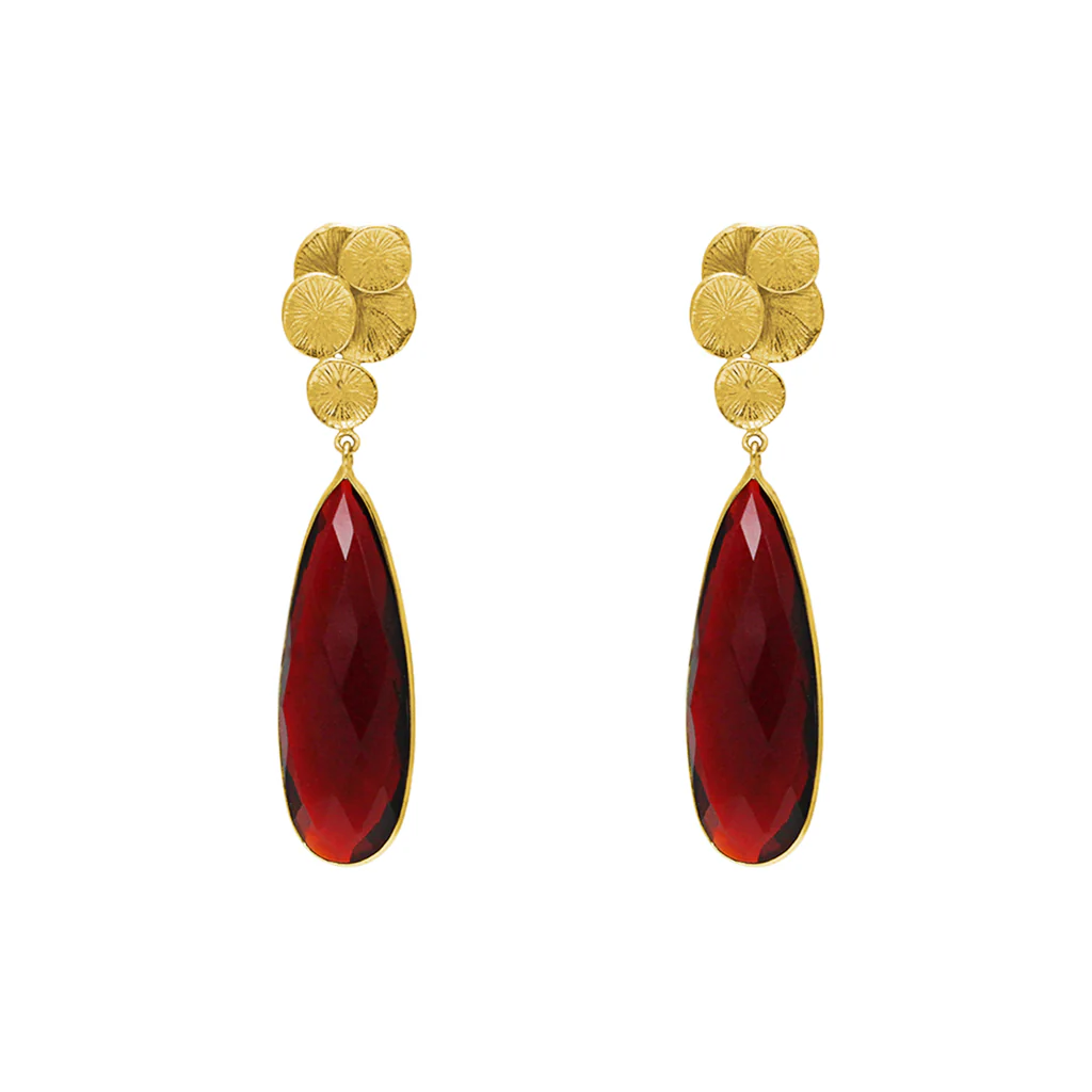 Karissa 2 micron gold earrings - Image 3