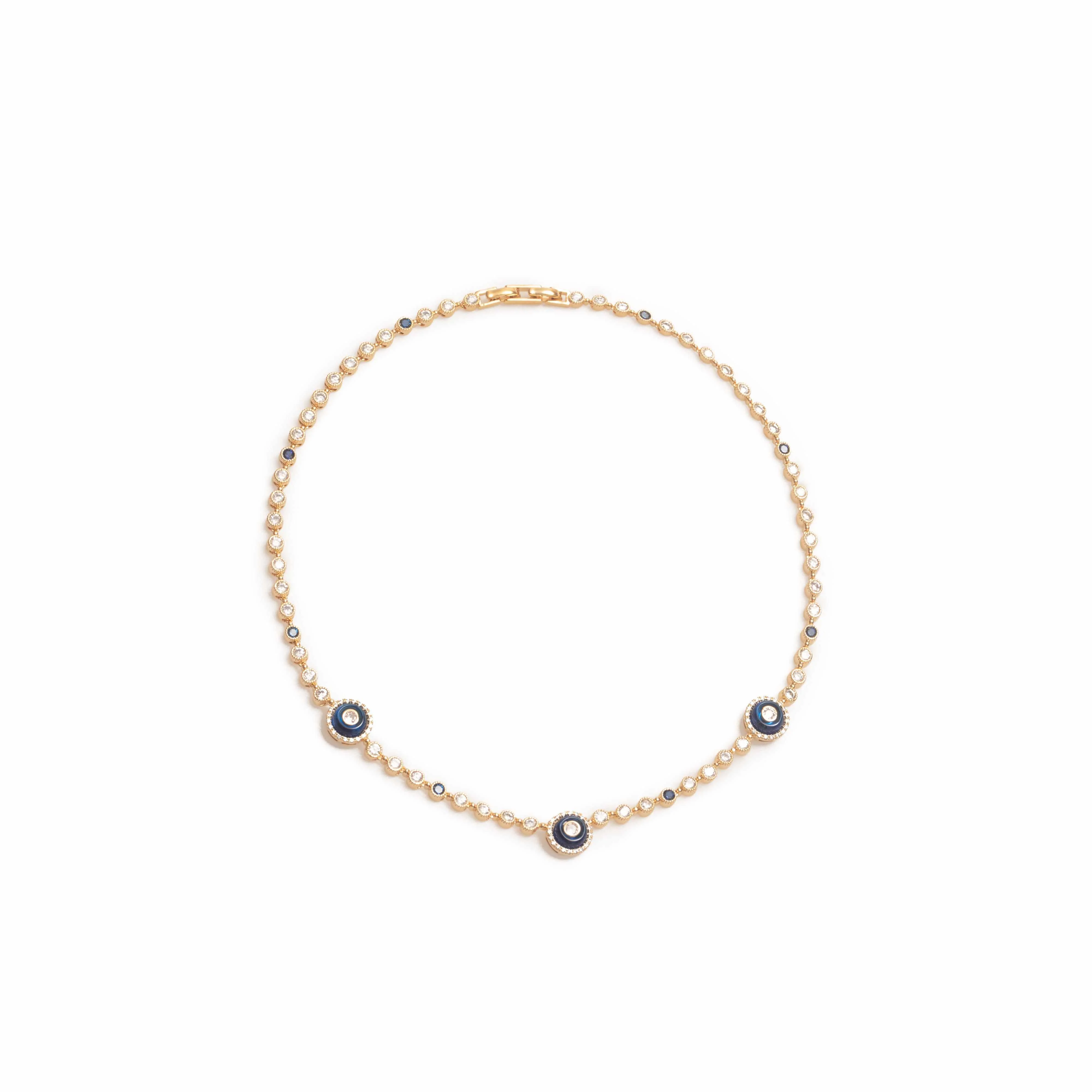 Karla evil eye crystal necklace - Image 3