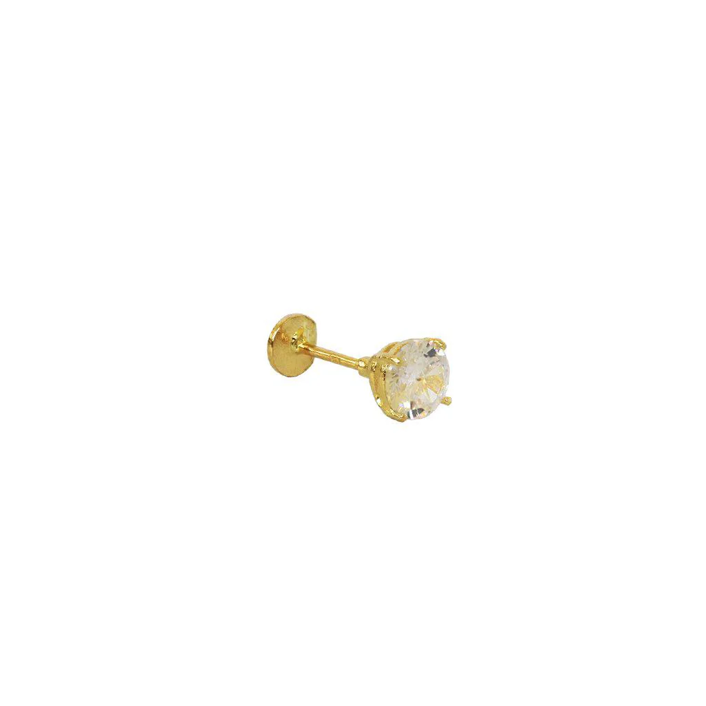 Labret - 14k gold cubic zirconia - Image 3