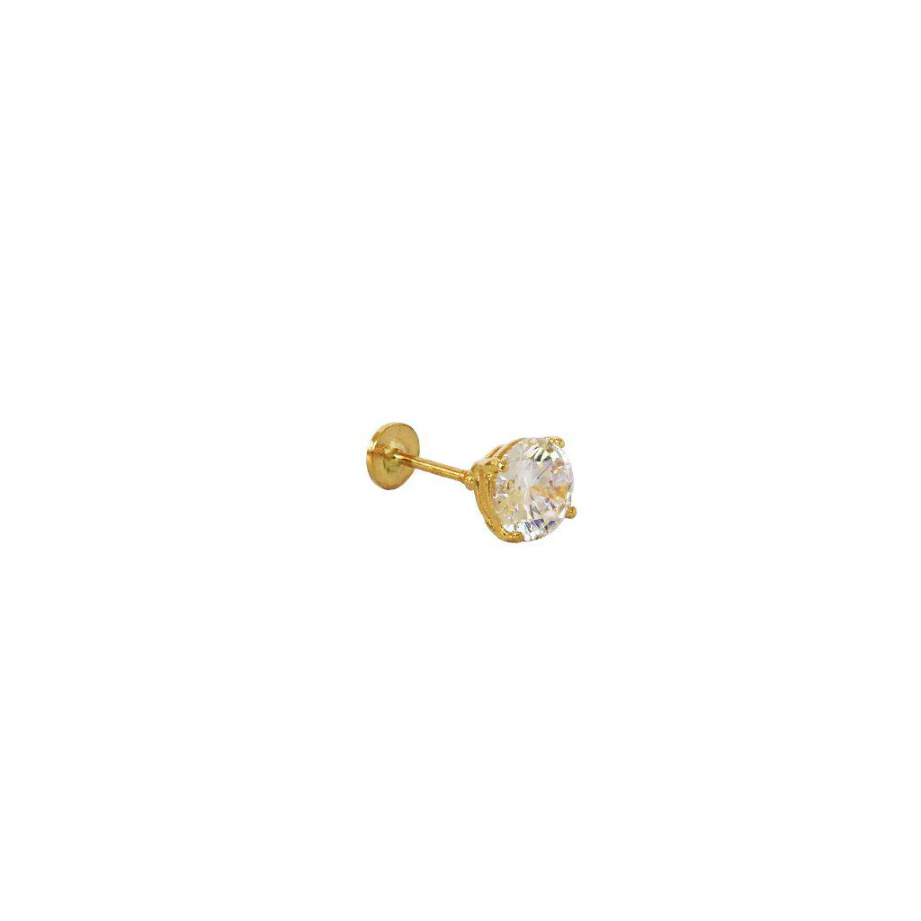Labret - 14k gold cubic zirconia - Image 4