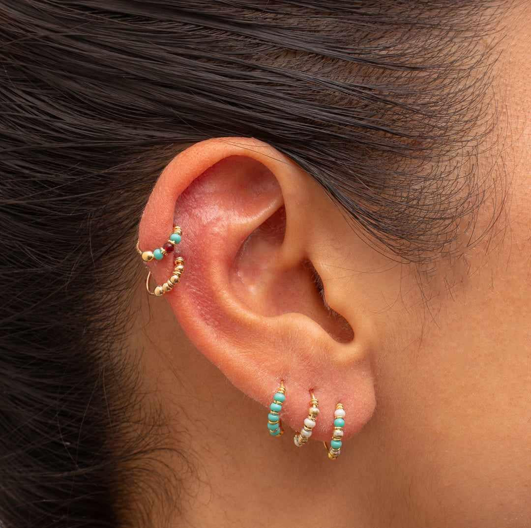 Lily gold filled small sleeper earring - Image 10