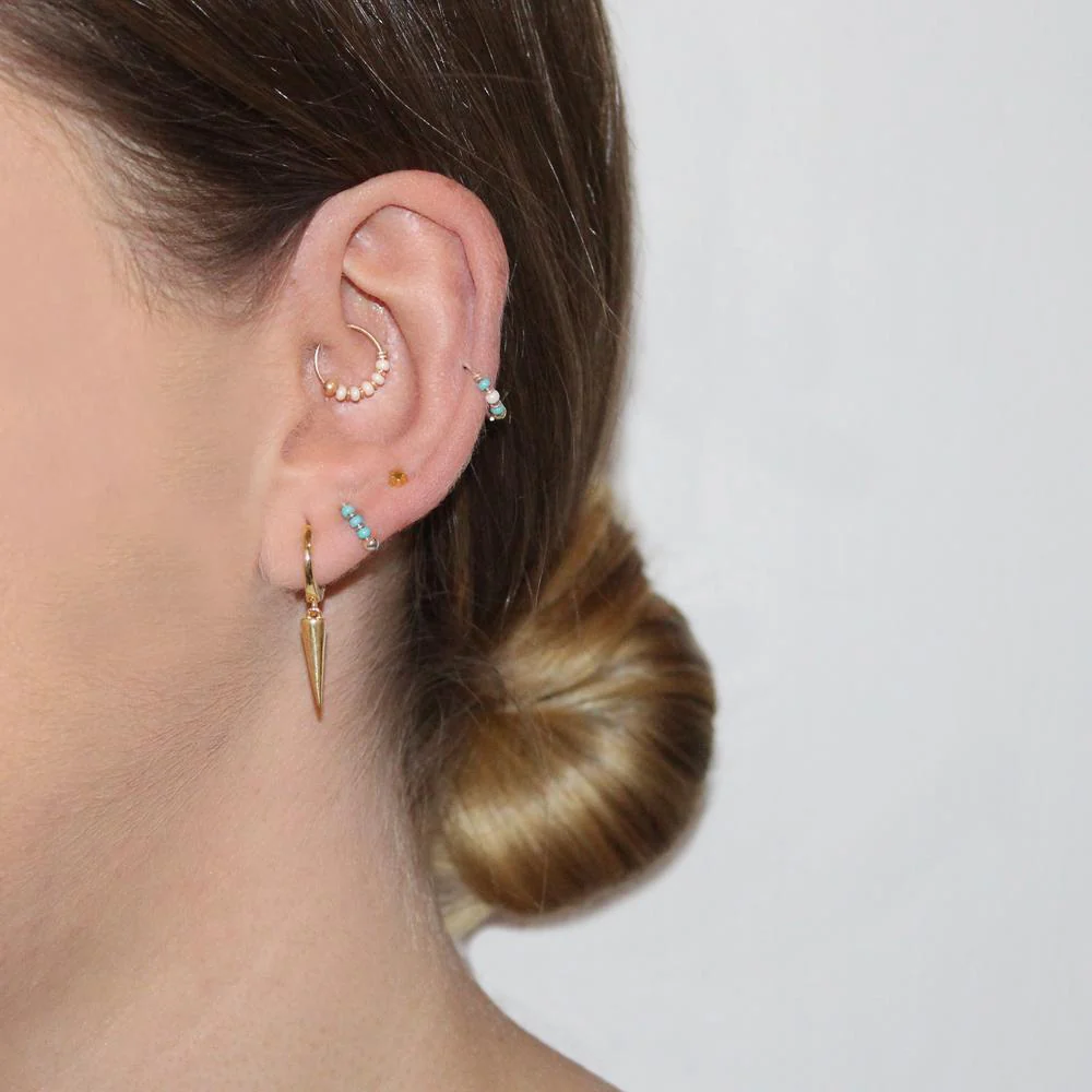 Lily gold filled small sleeper earring - Image 11