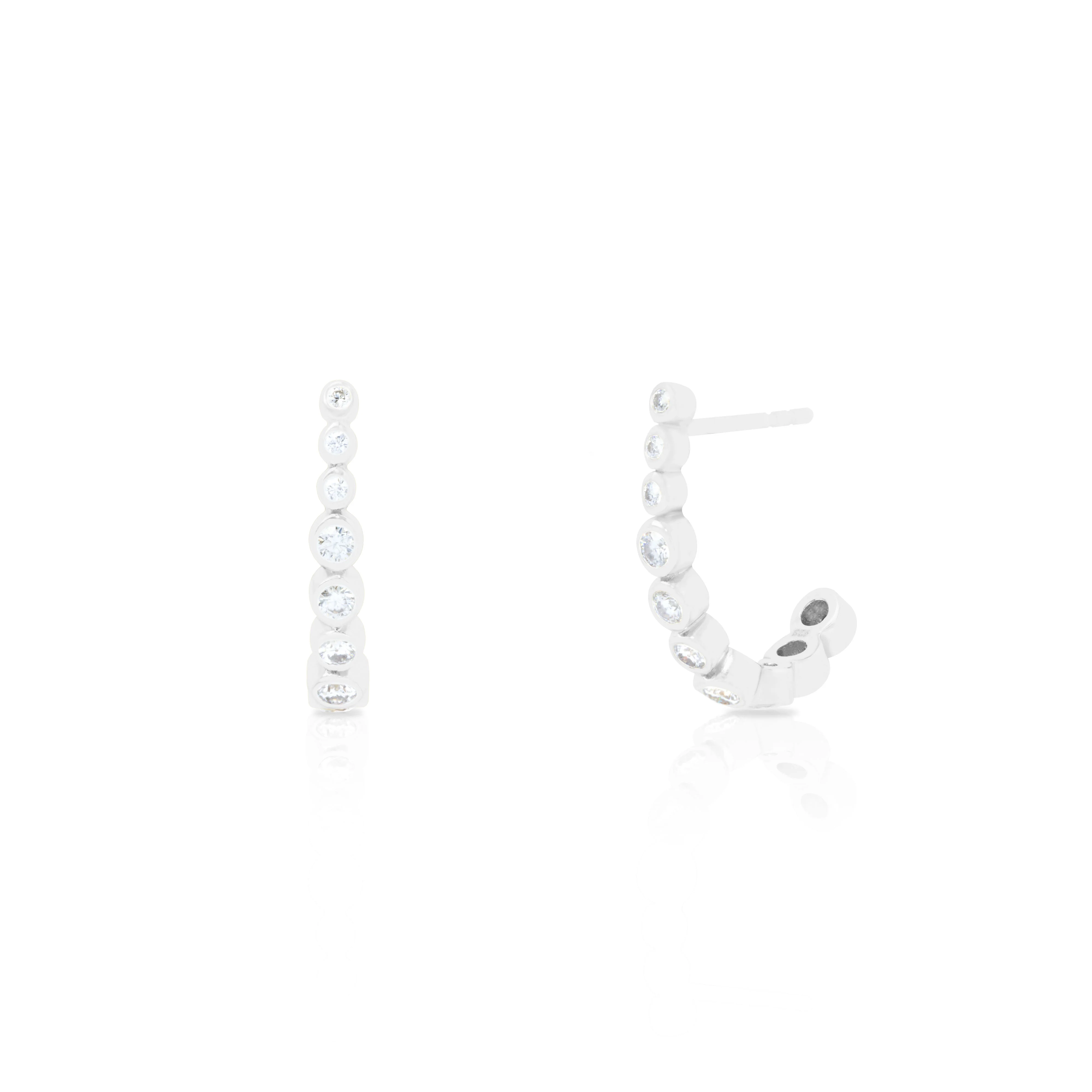 Lumin Moissanite hoops