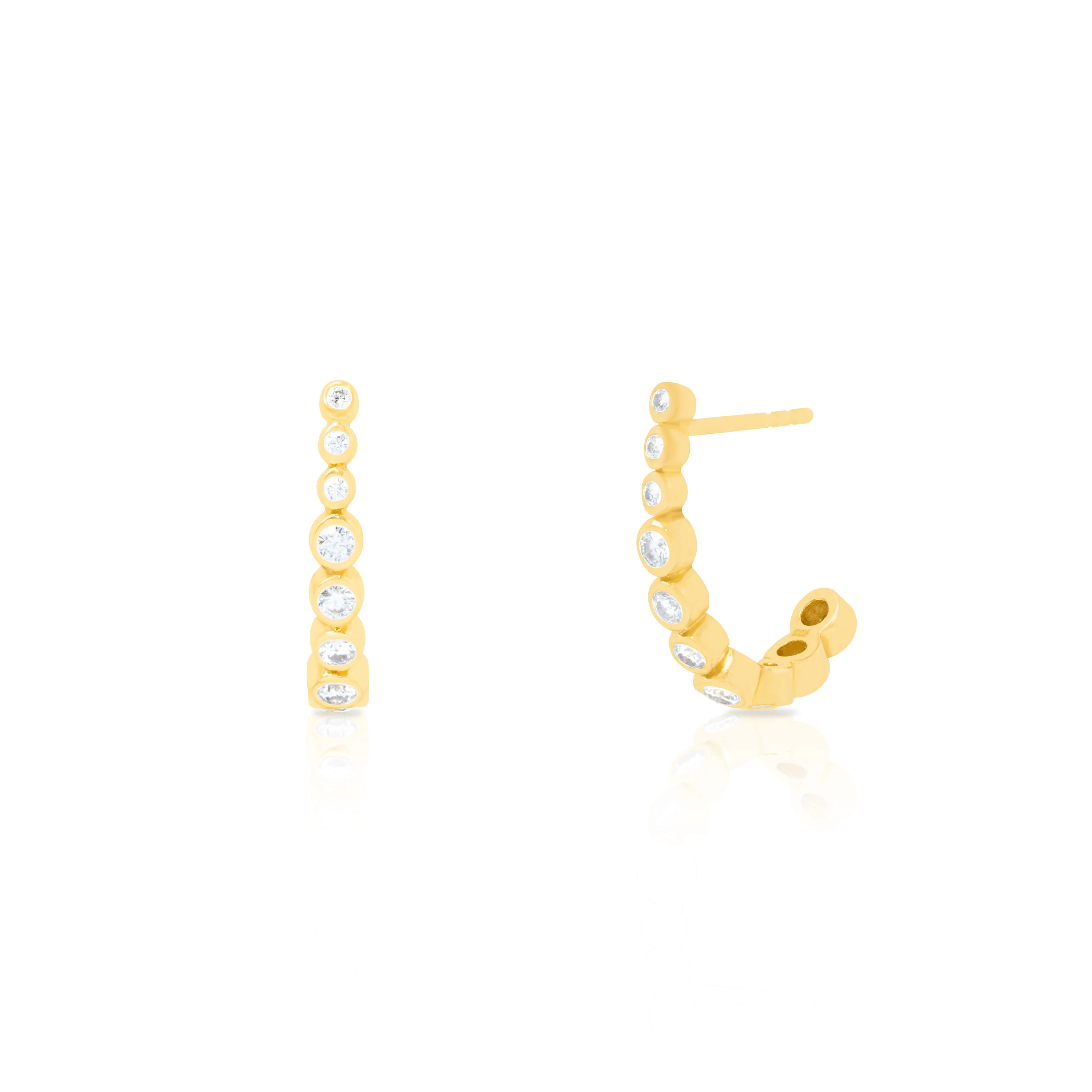 Lumin Moissanite hoops - Image 2