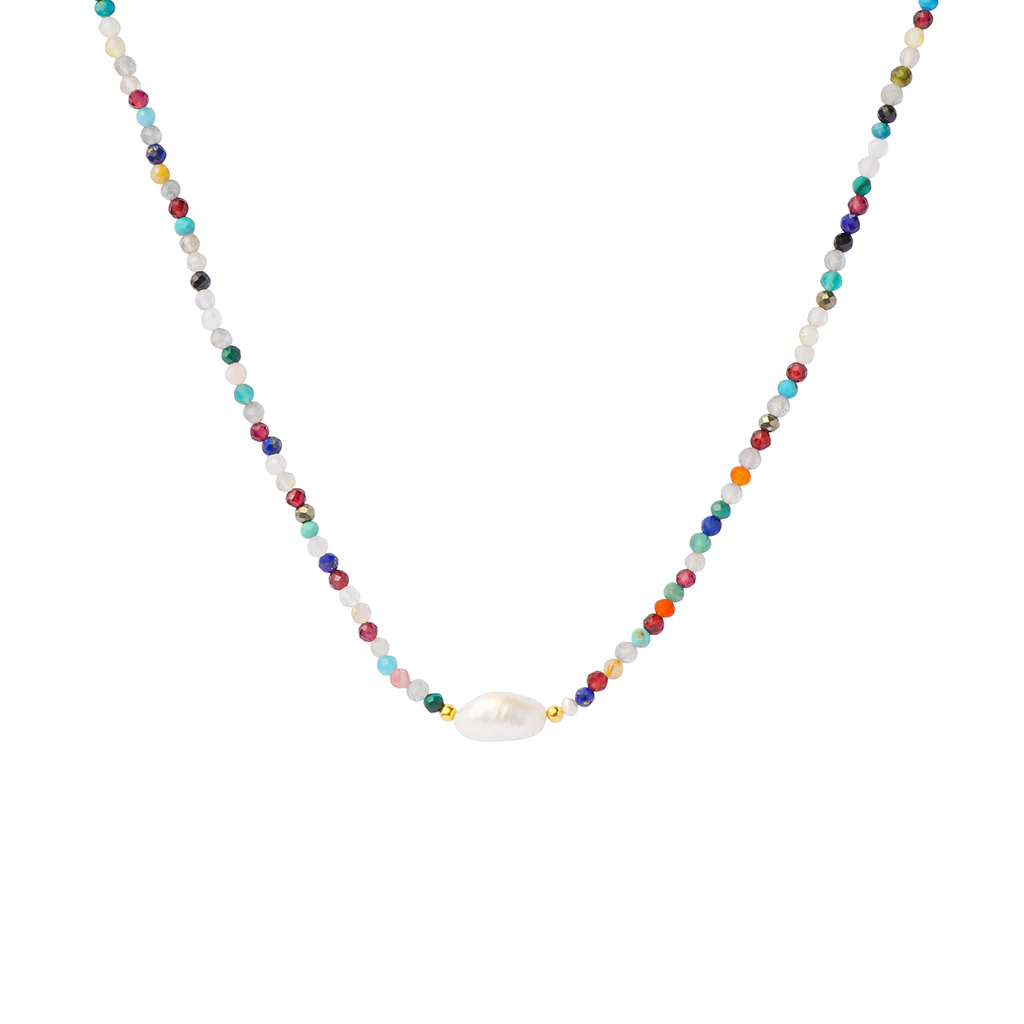 Maja pearl natural stone necklace - Image 3