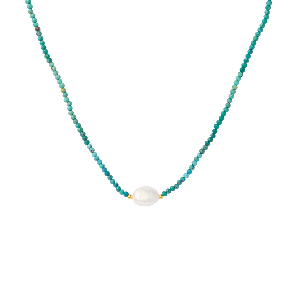 Maja pearl natural stone necklace - Image 4