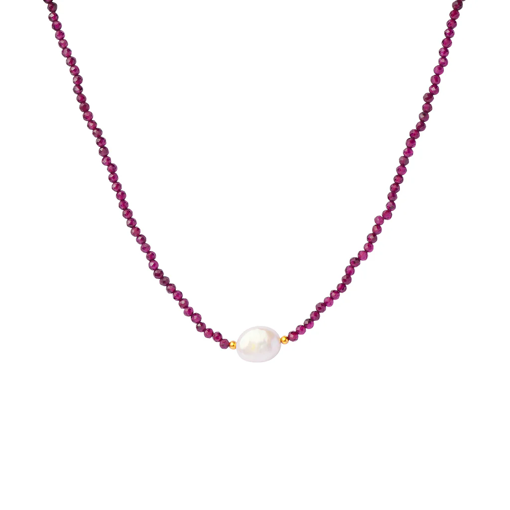 Maja pearl natural stone necklace - Image 6