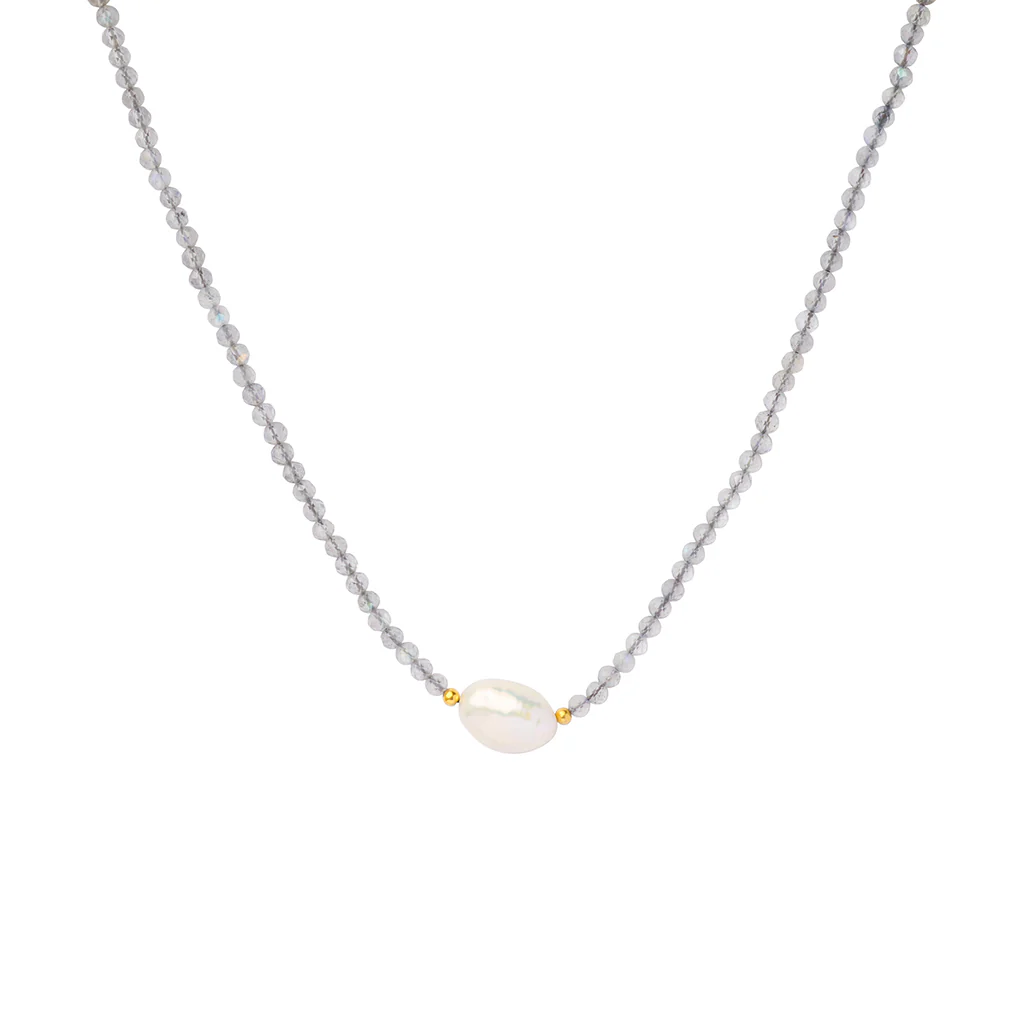 Maja pearl natural stone necklace - Image 7