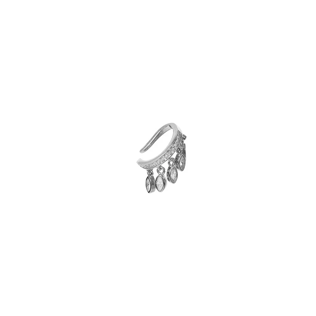 Malani conch crystal ear cuff