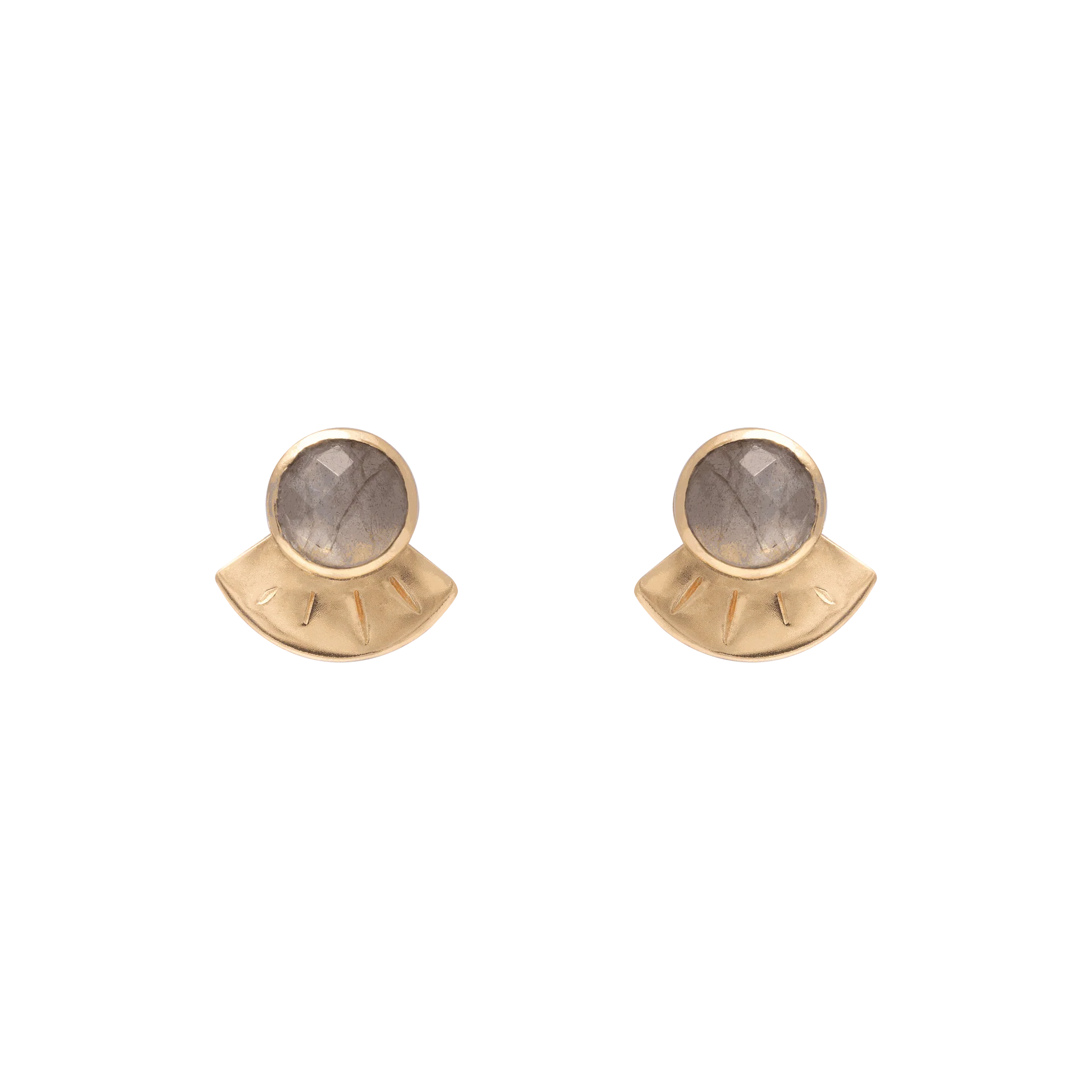 Melosa gold semi precious studs - Image 3