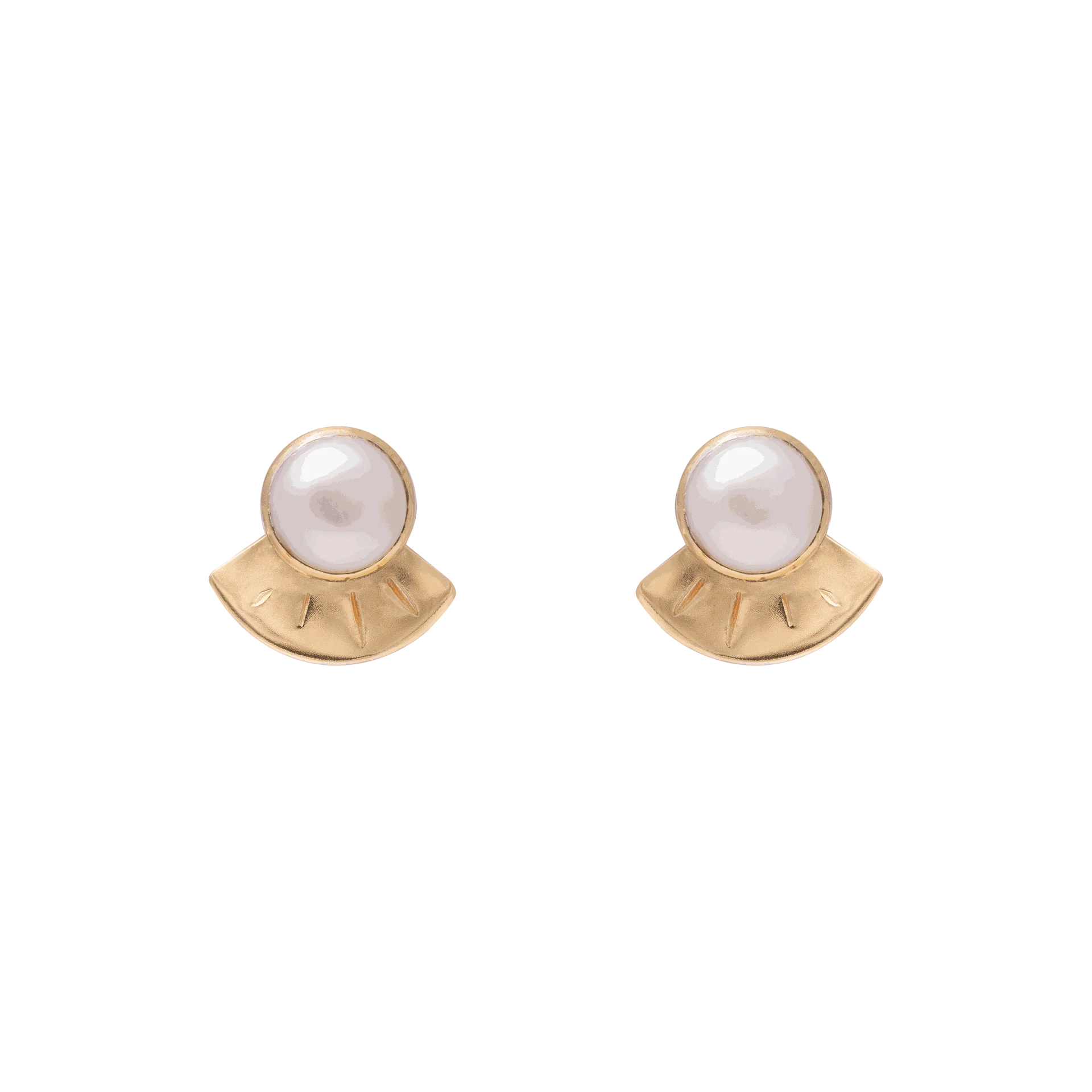 Melosa gold semi precious studs - Image 5