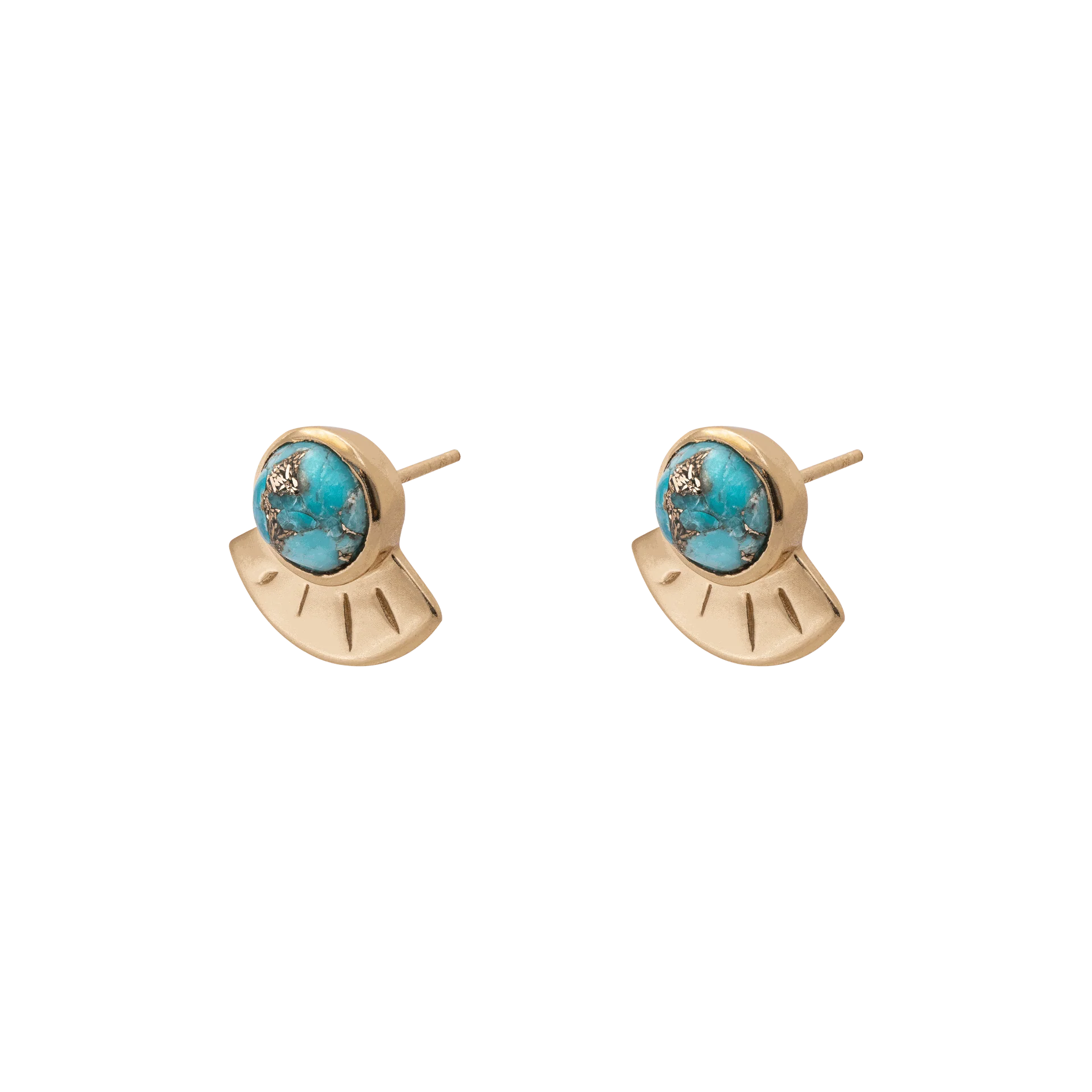 Melosa gold semi precious studs - Image 6