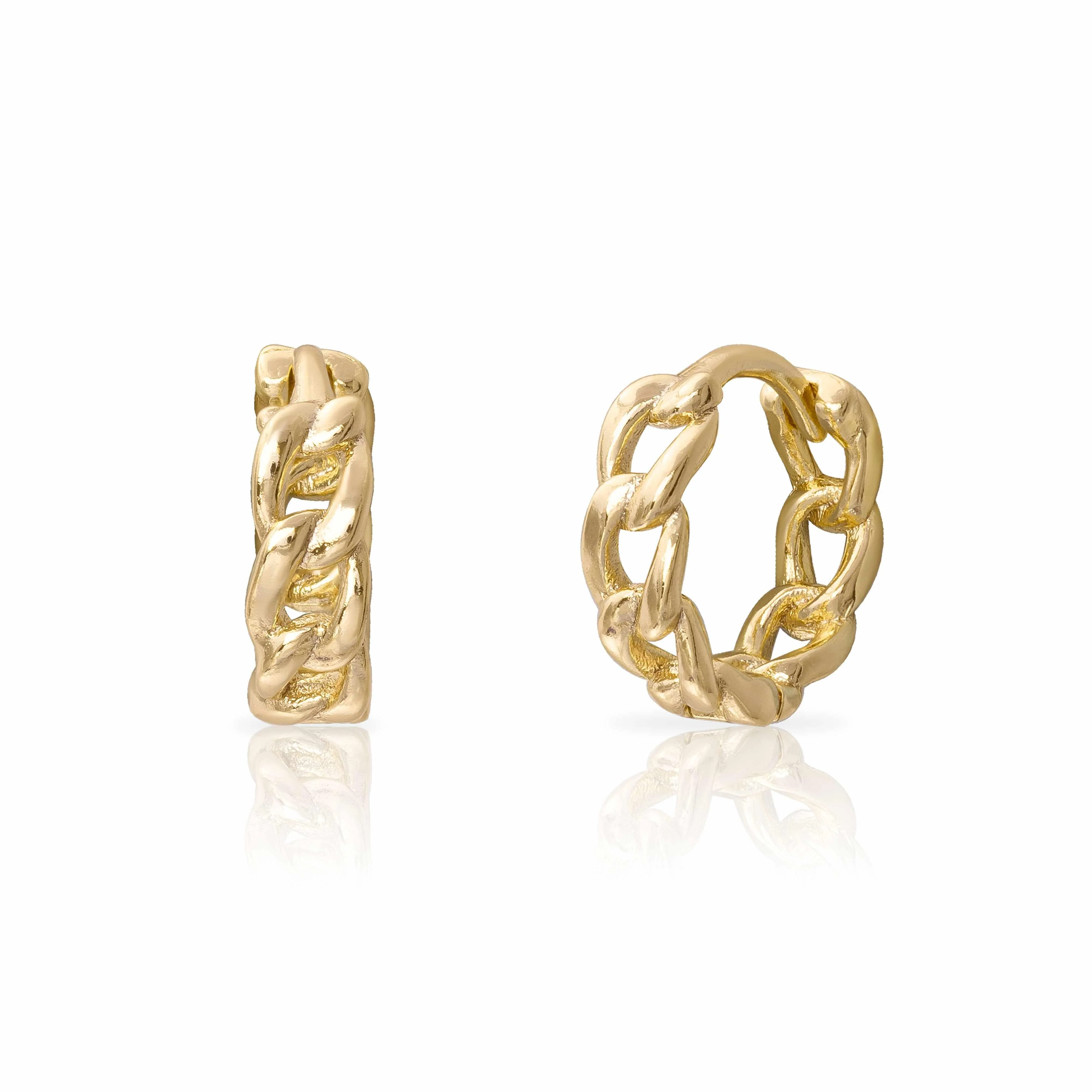 Baye Chain Huggie Hoops