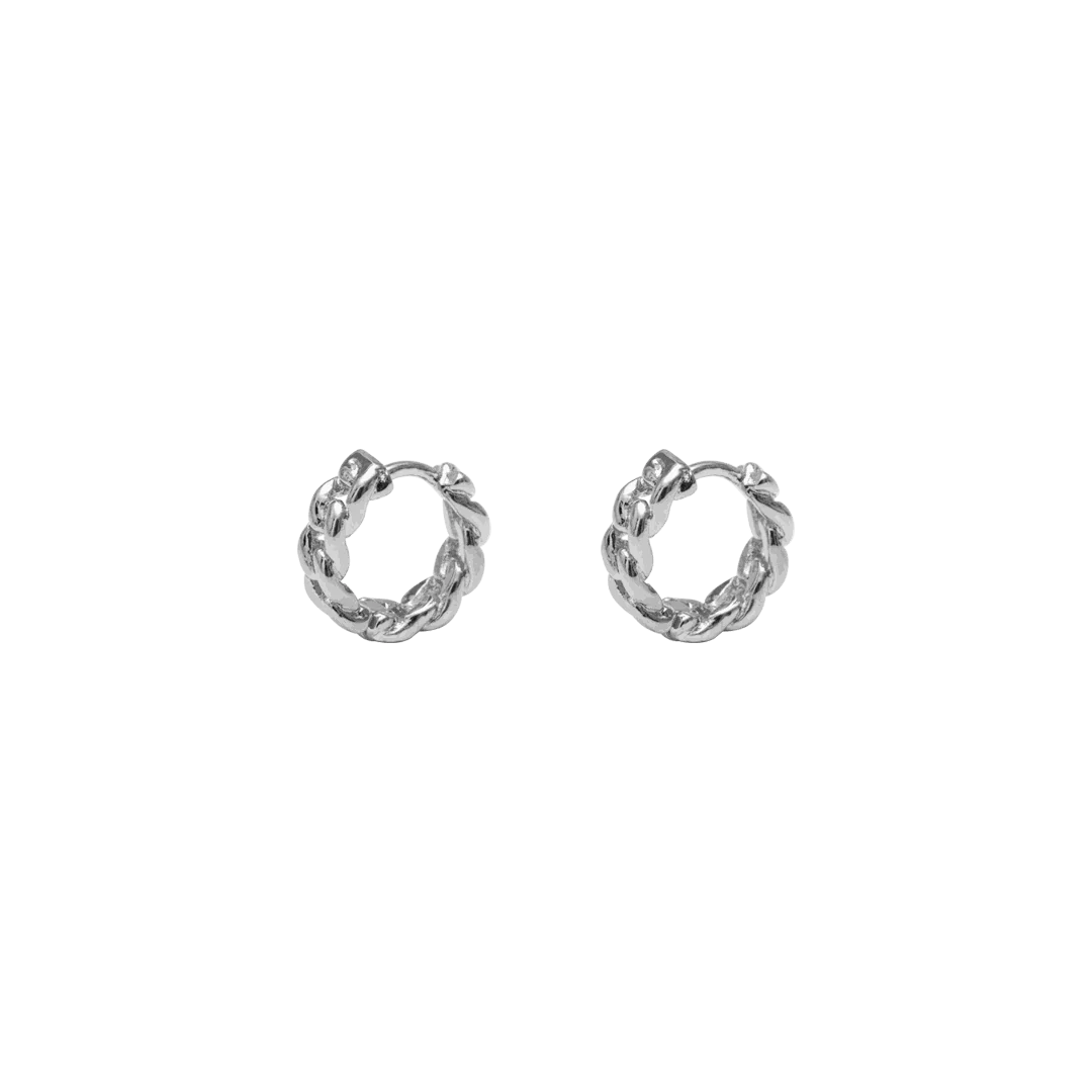 Baye Chain Huggie Hoops - Image 3