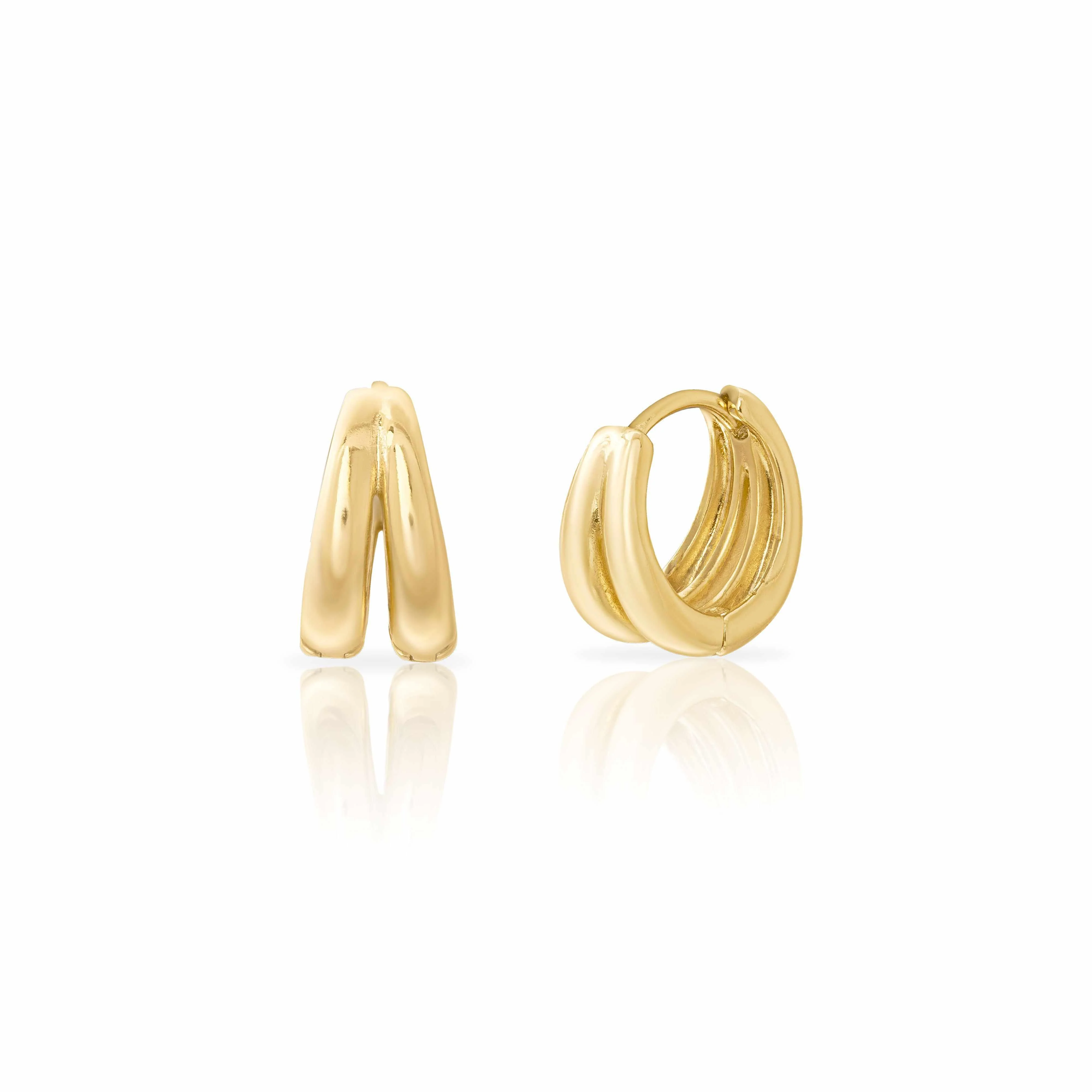 Twin Huggie Hoops