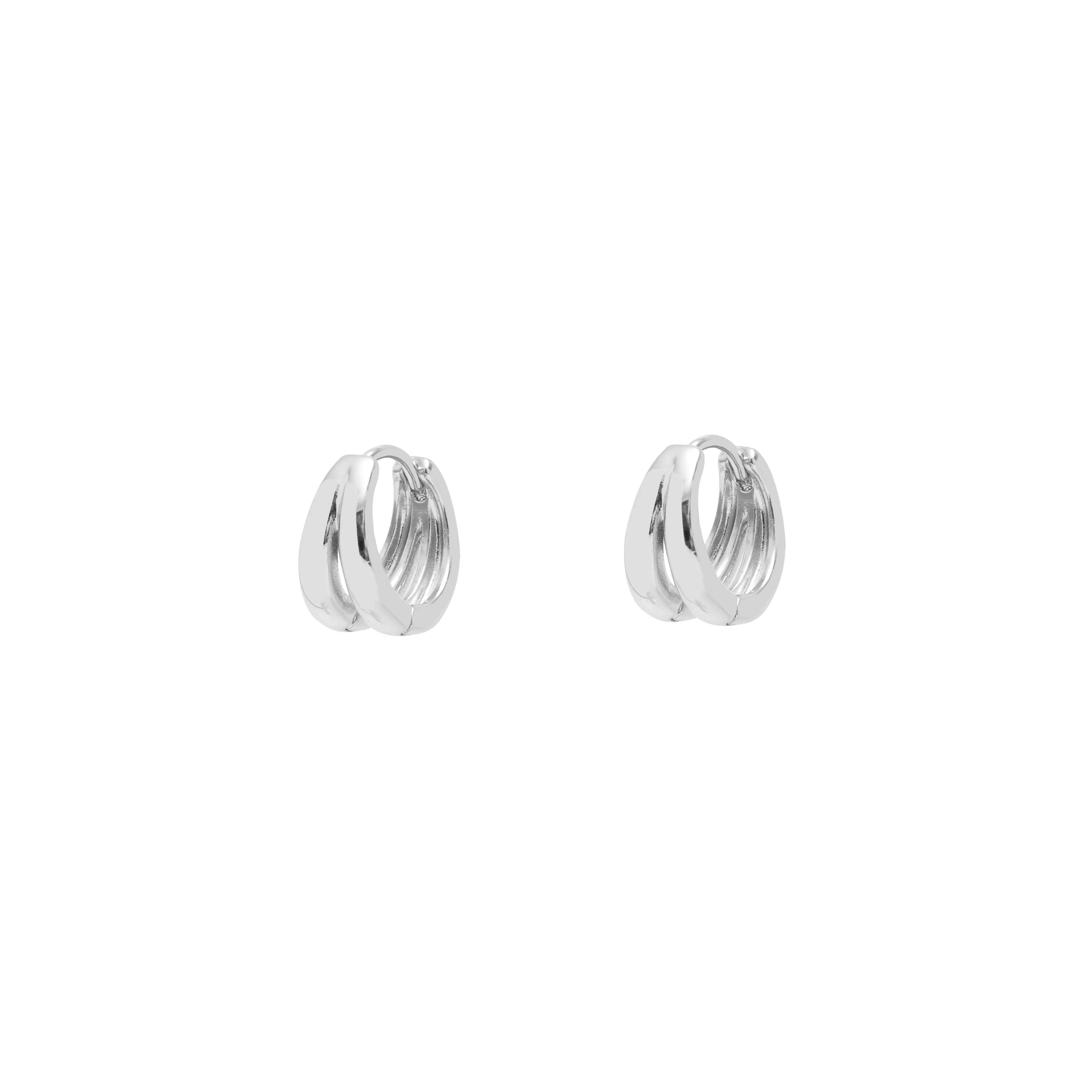Twin Huggie Hoops - Image 2