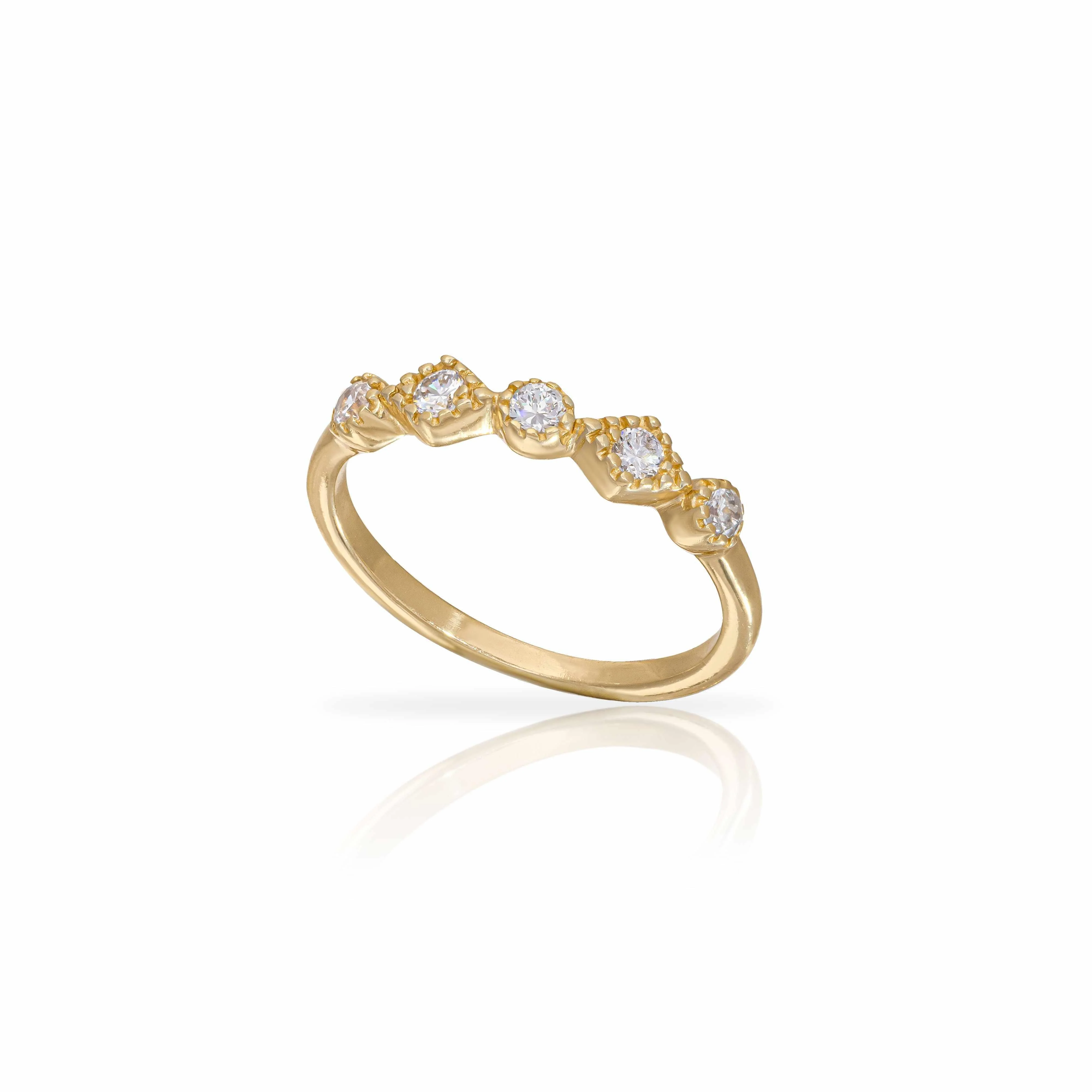 Ohara crystal ring