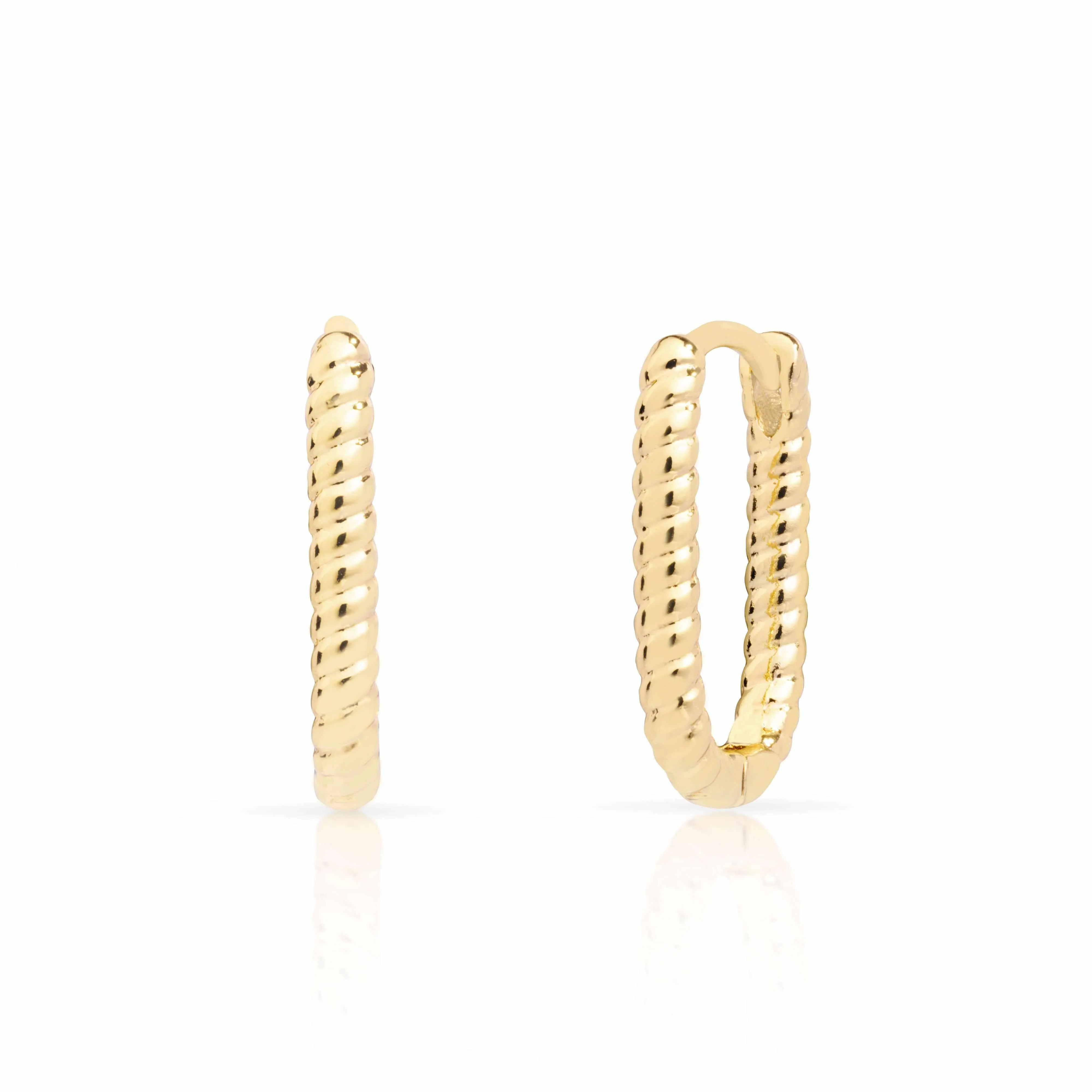 Paniz Rope Huggie Hoops