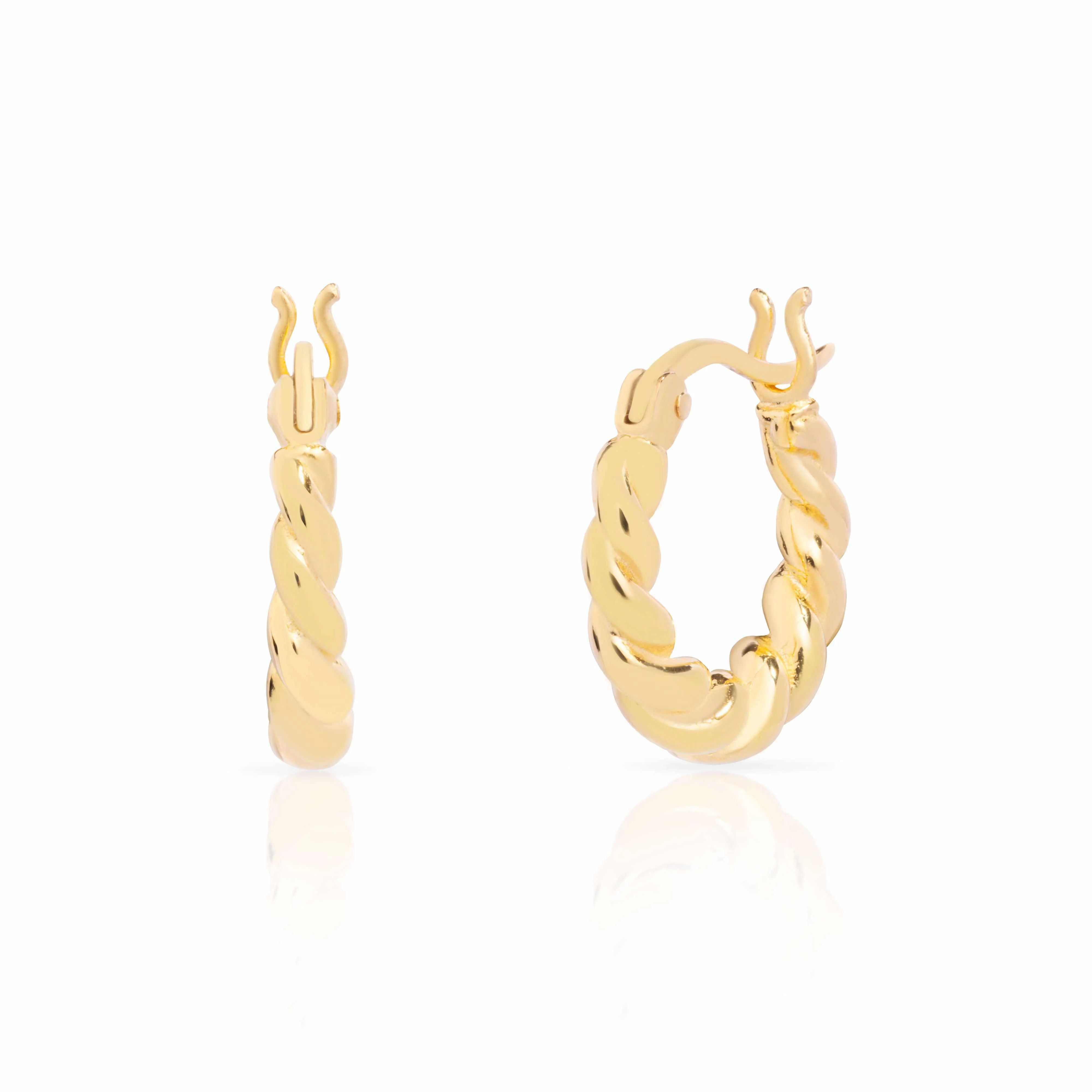 Pixie twist hoop earring