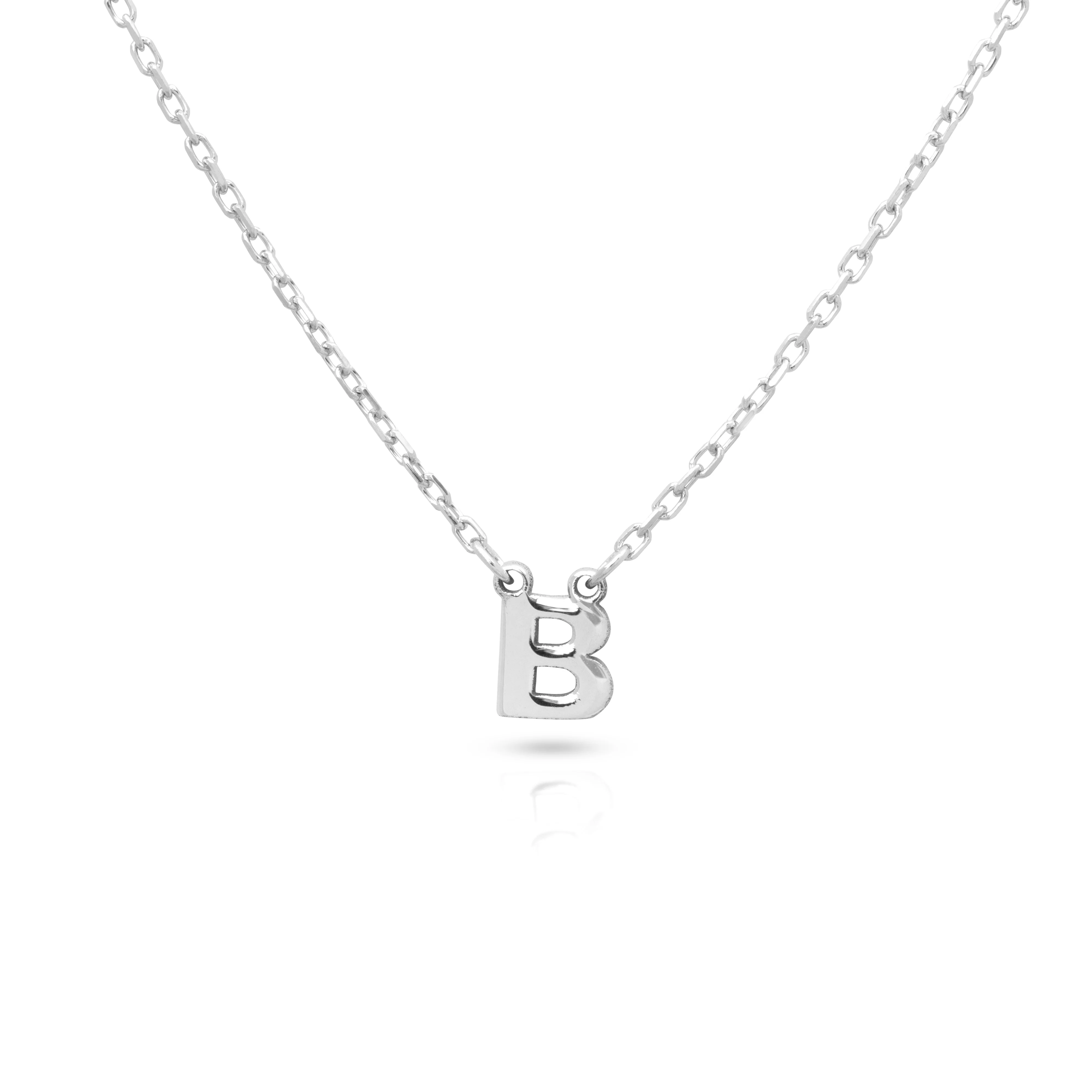 Plain Initial pendant necklace - Image 3