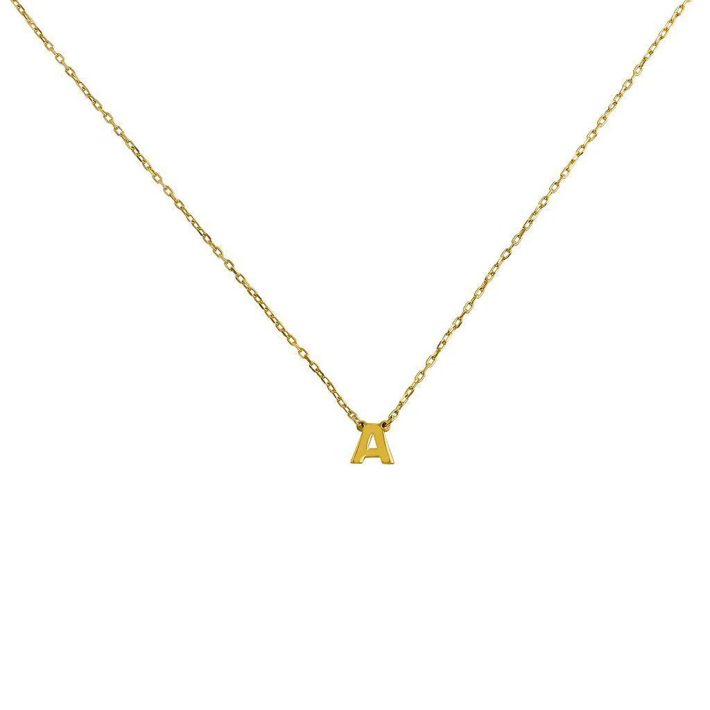 Plain Initial pendant necklace - Image 30