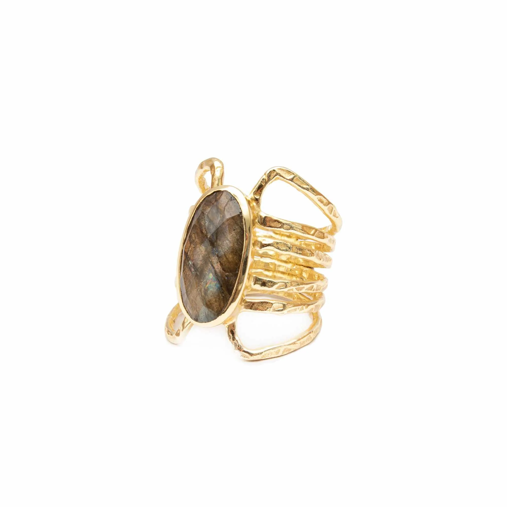 Zoya semi-precious gold ring - Image 4