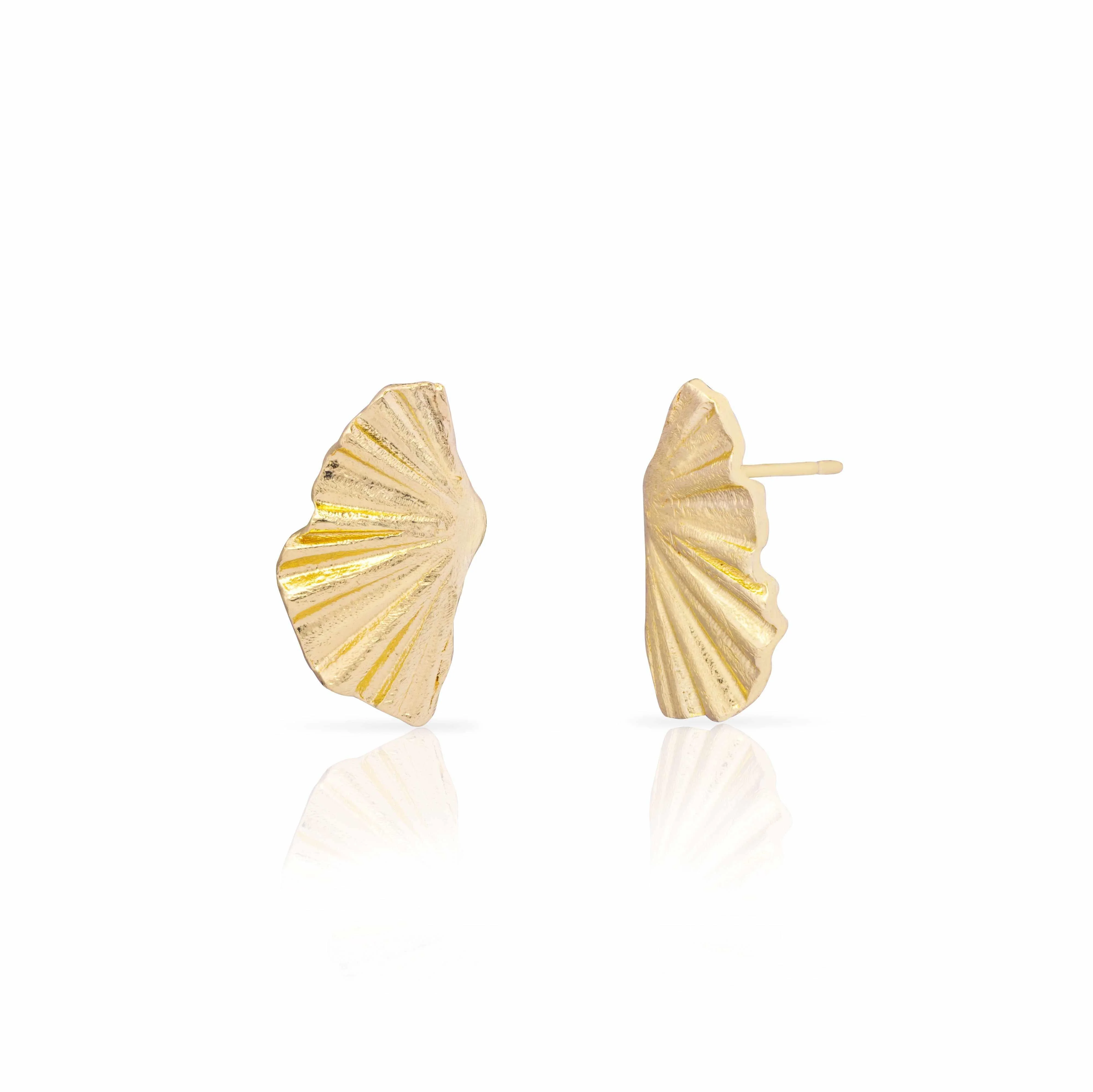 Reem fan stud earrings - Image 2