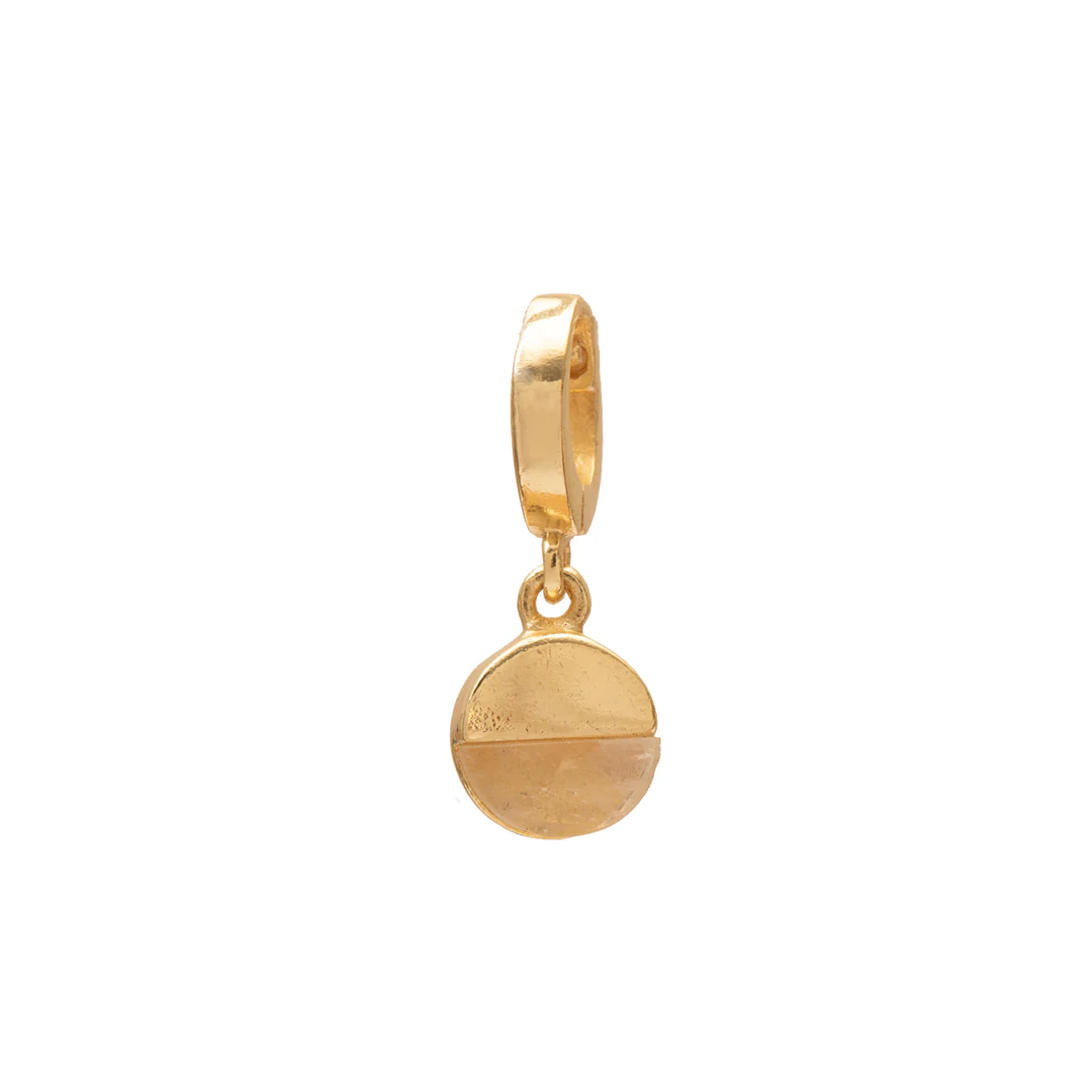 Rhia small charm gold hinge pendant - Image 4