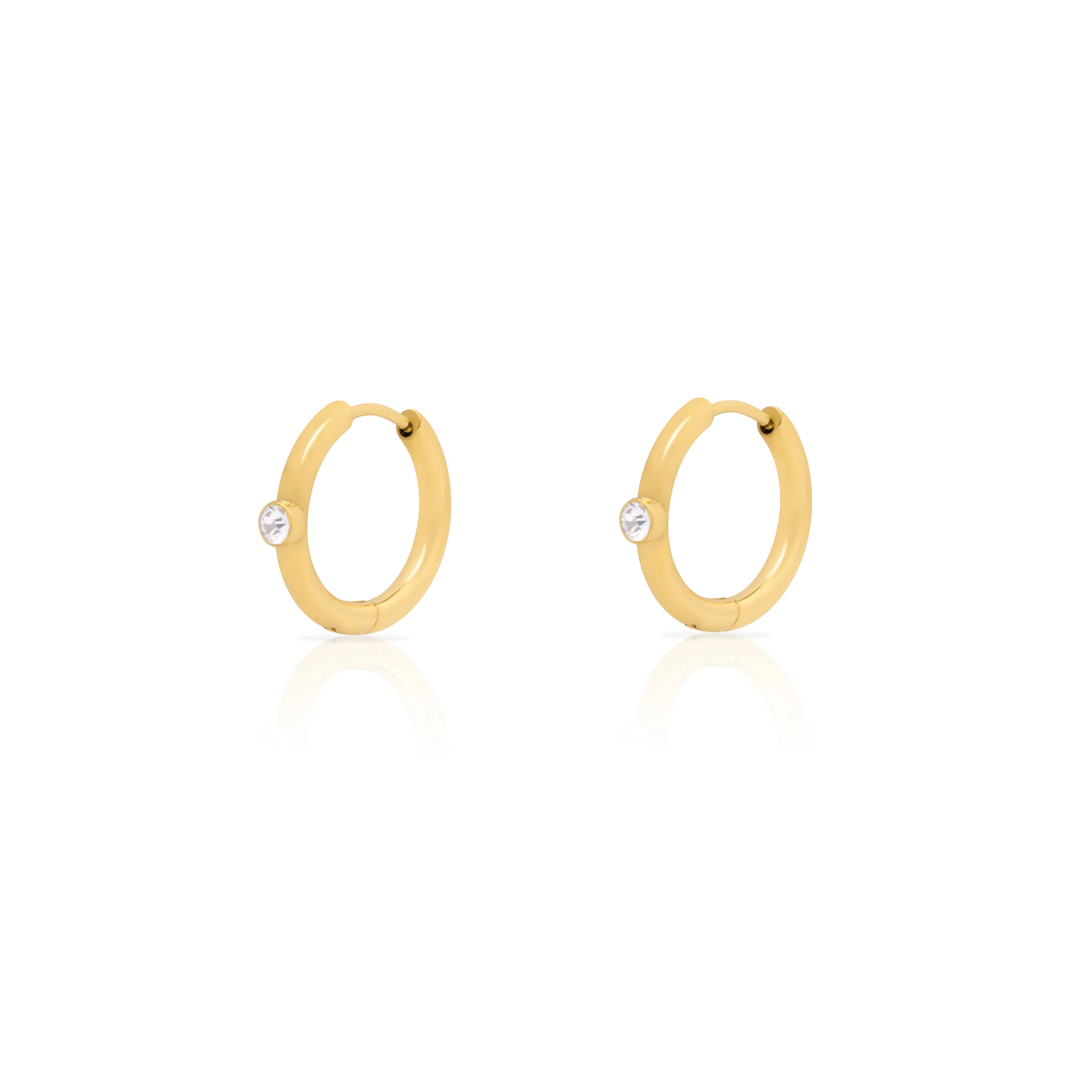 Rian crystal hoop earring